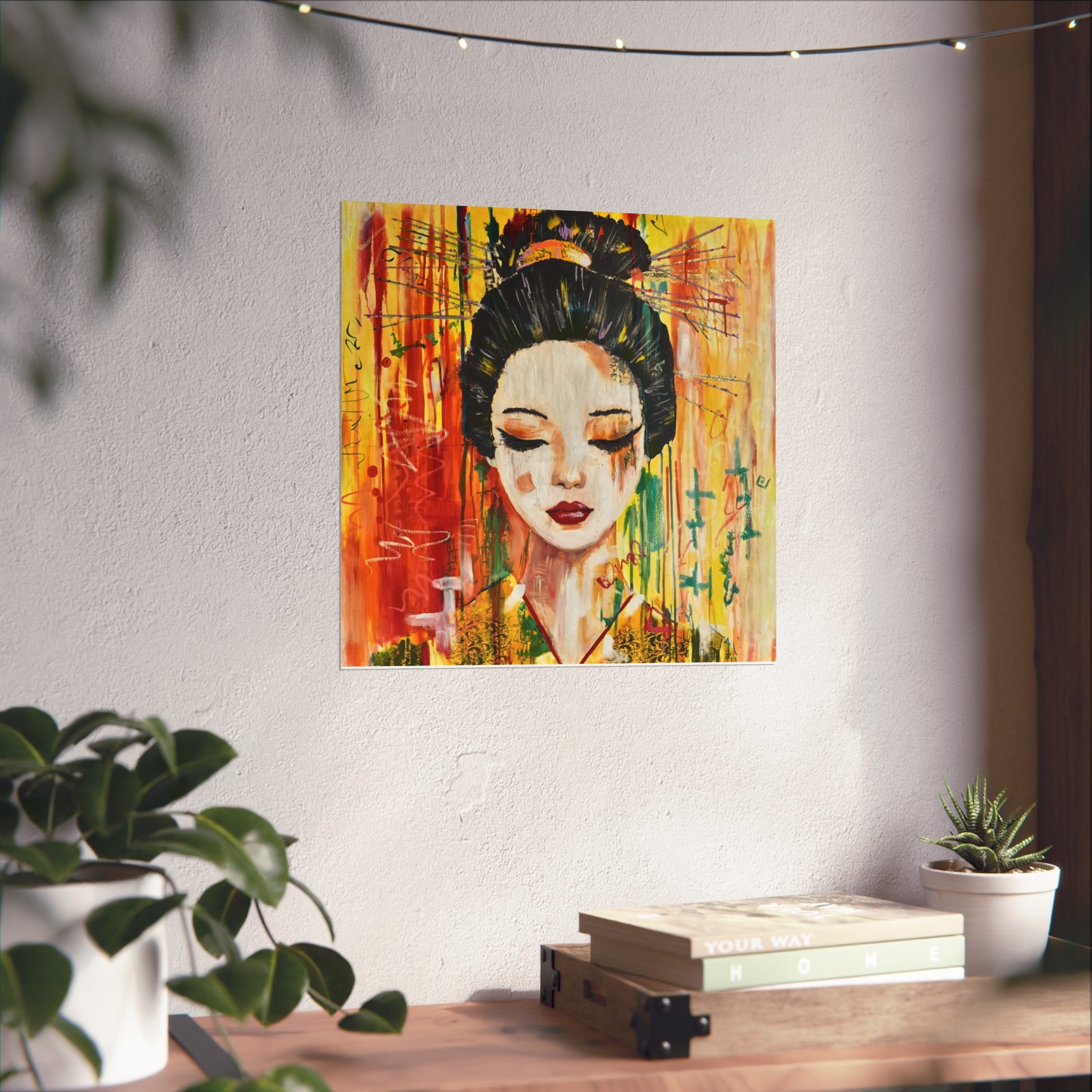 "Yellow Geisha" Fine Art Giclée Print