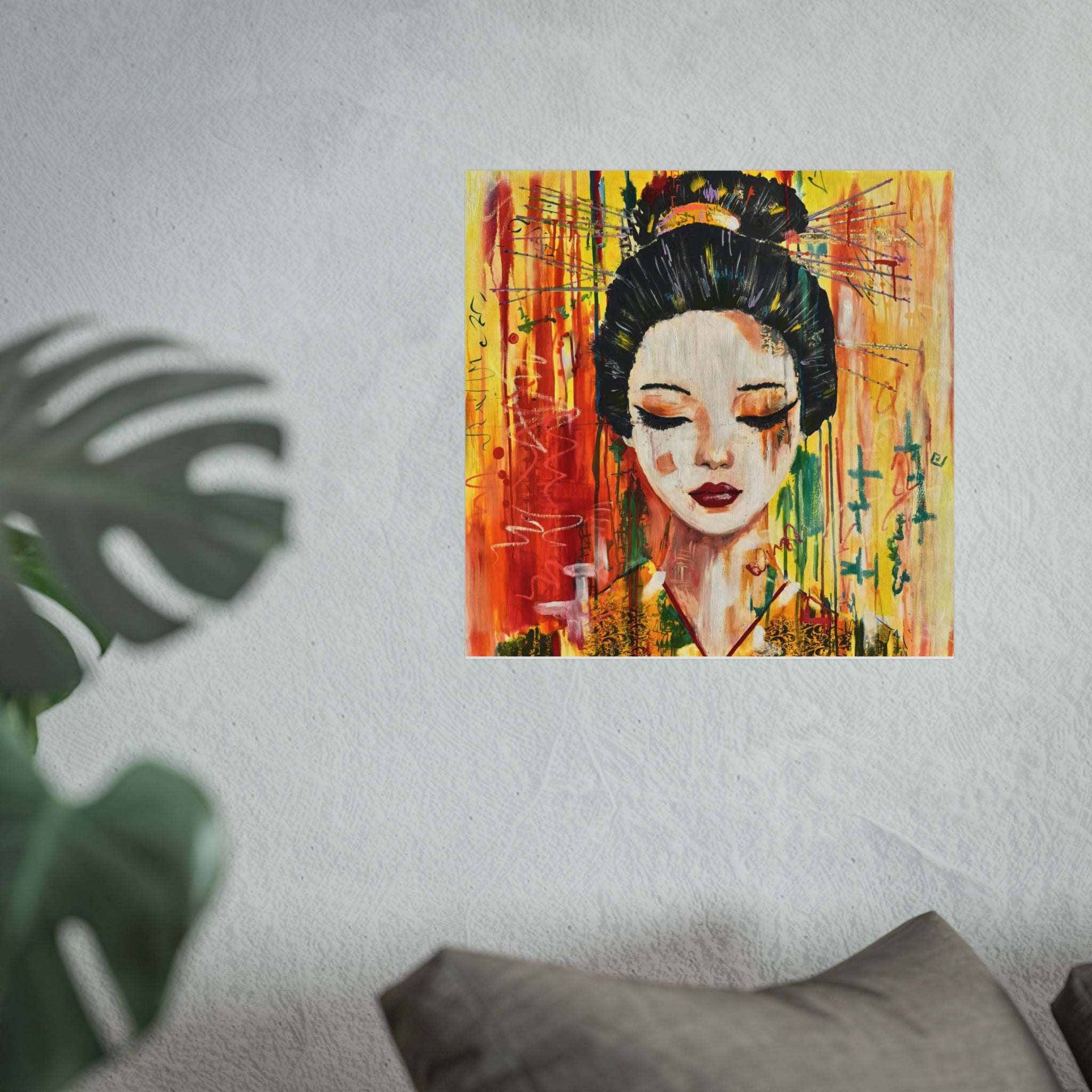 "Yellow Geisha" Fine Art Giclée Print