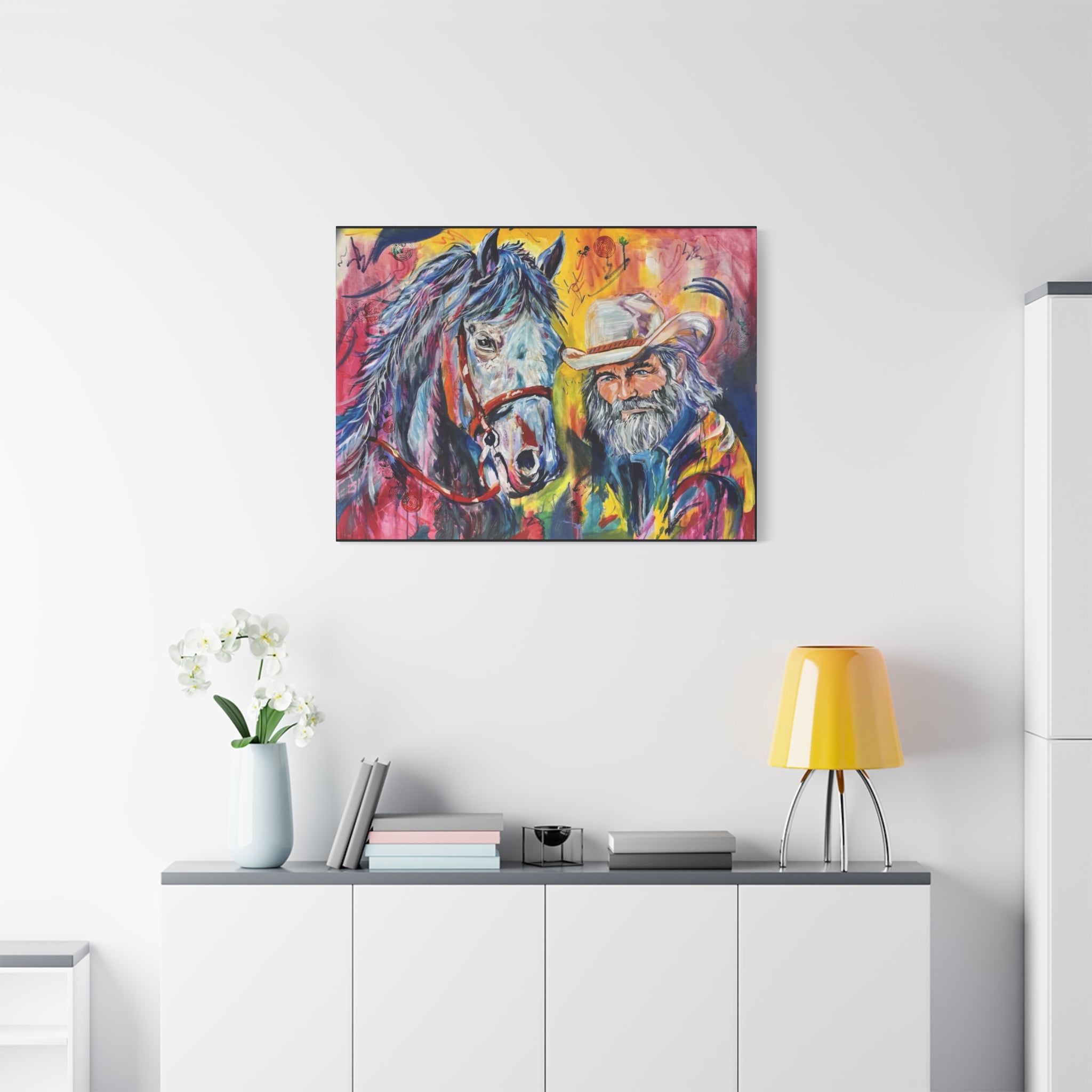 "Trail's End" Vibrant Canvas Print