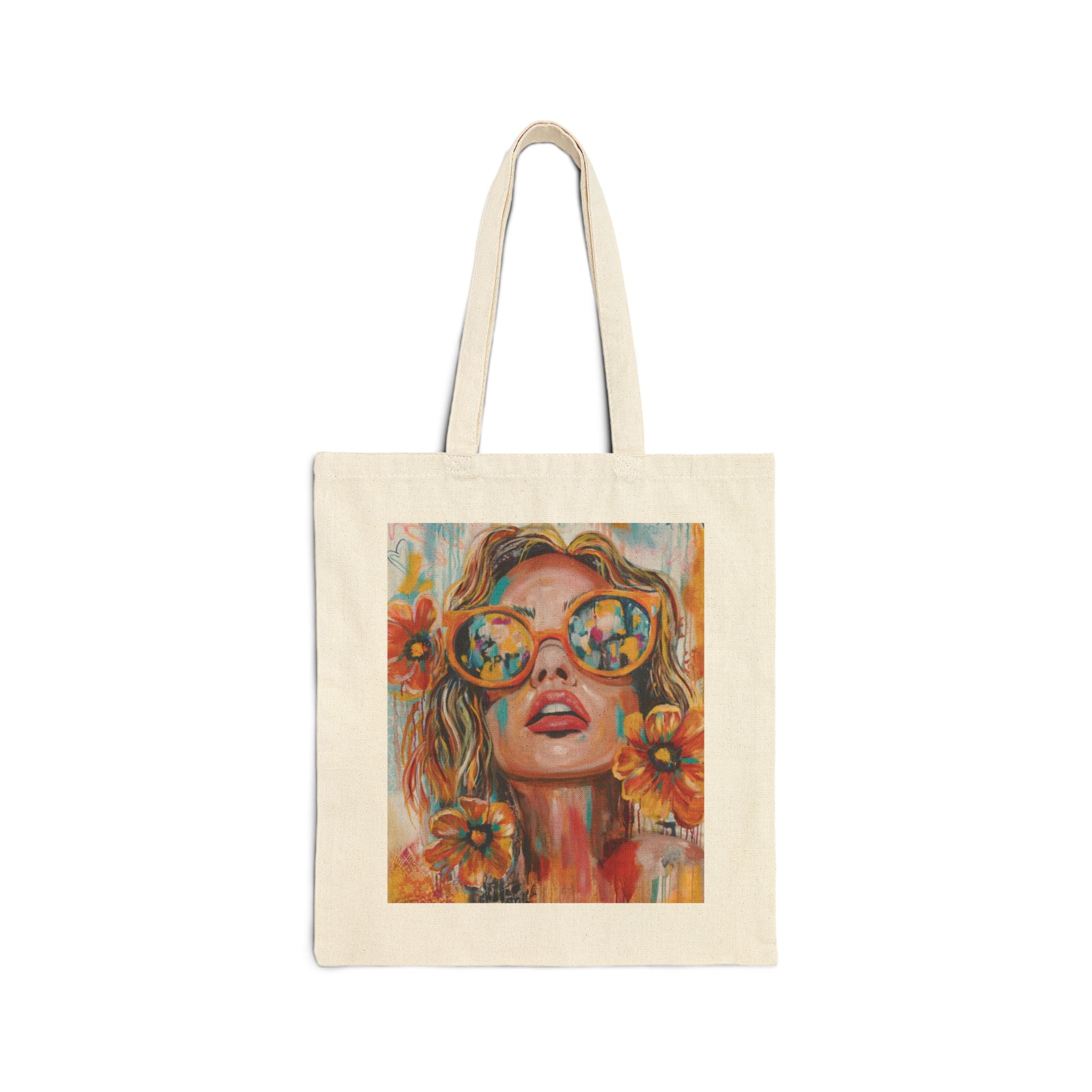 "My Sunglass Summer" Canvas Tote Bag