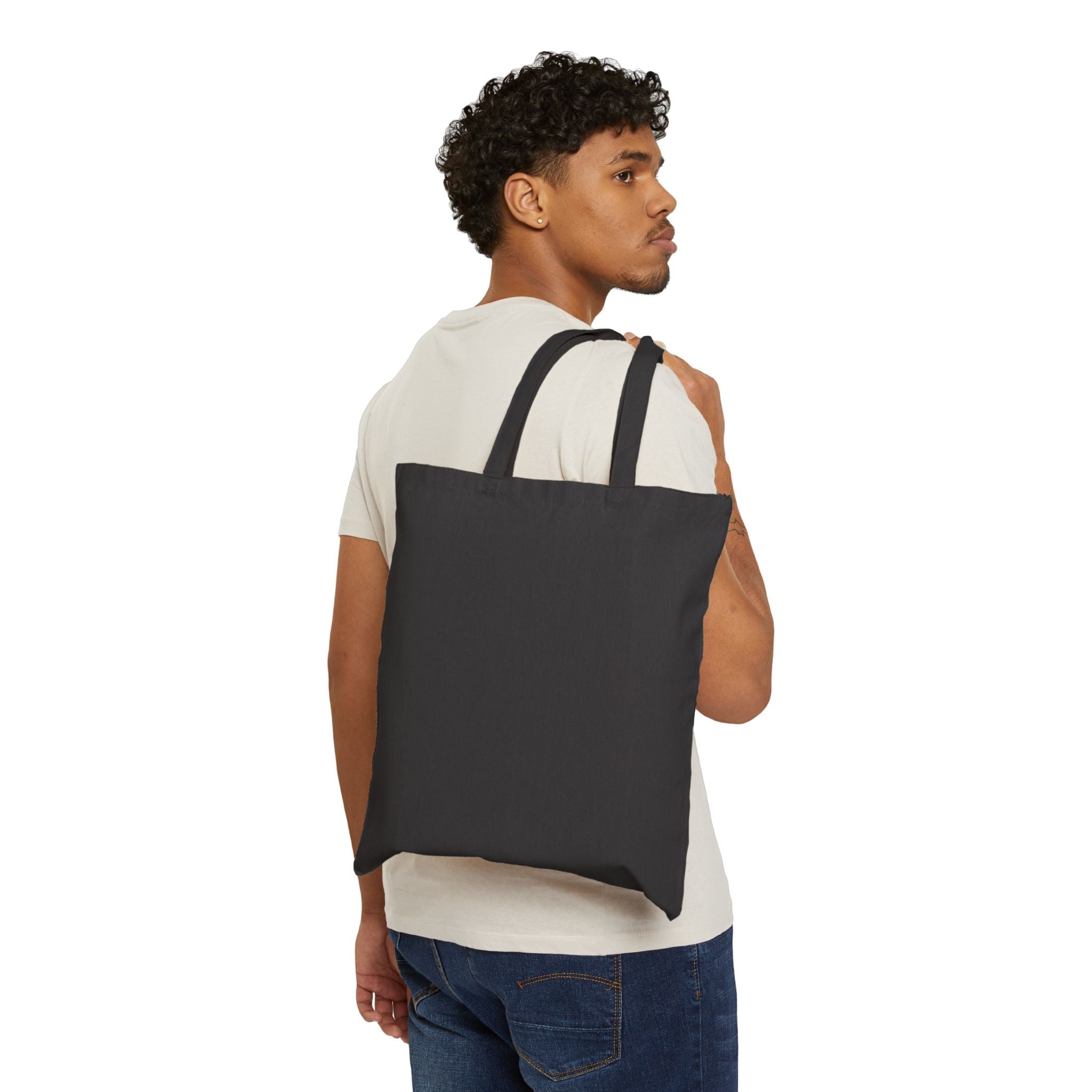 "Where Can I Find A Gentleman" Artistic Canvas Tote Bag