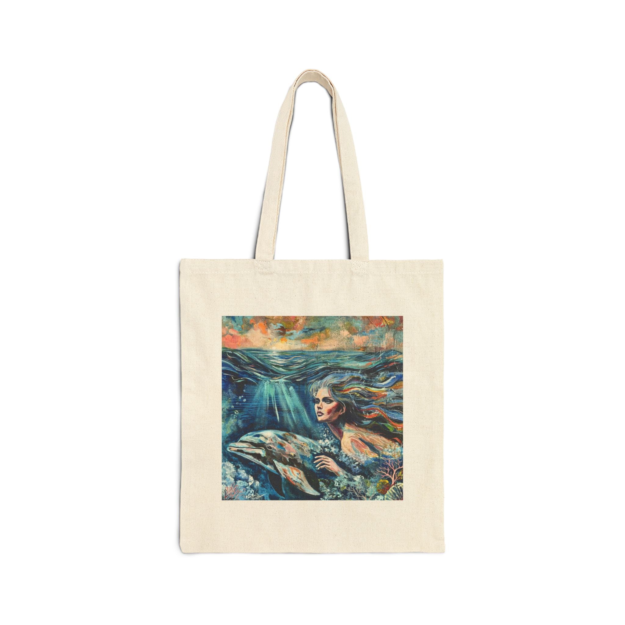 "Under the Sea" Art Canvas Tote Bag