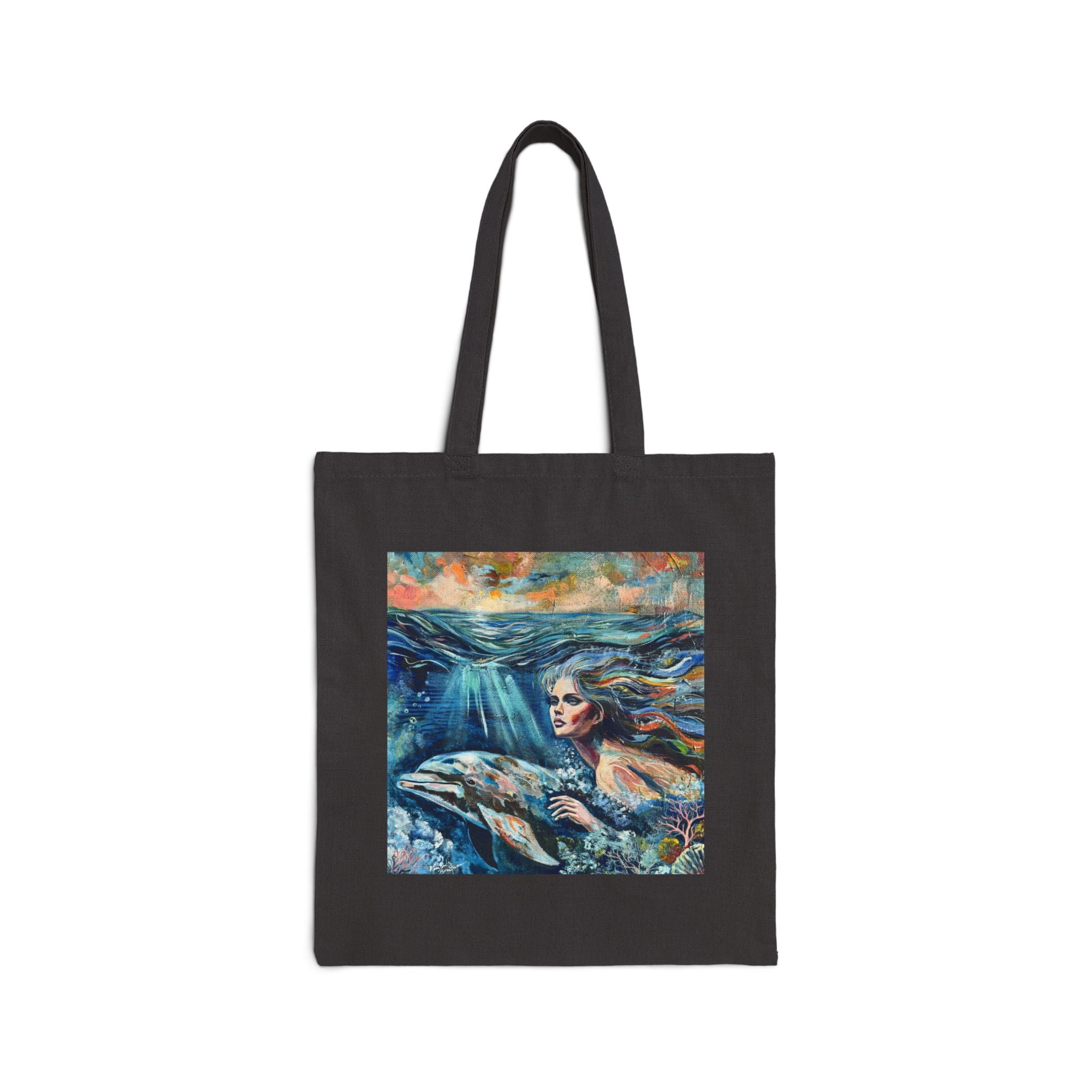 "Under the Sea" Art Canvas Tote Bag
