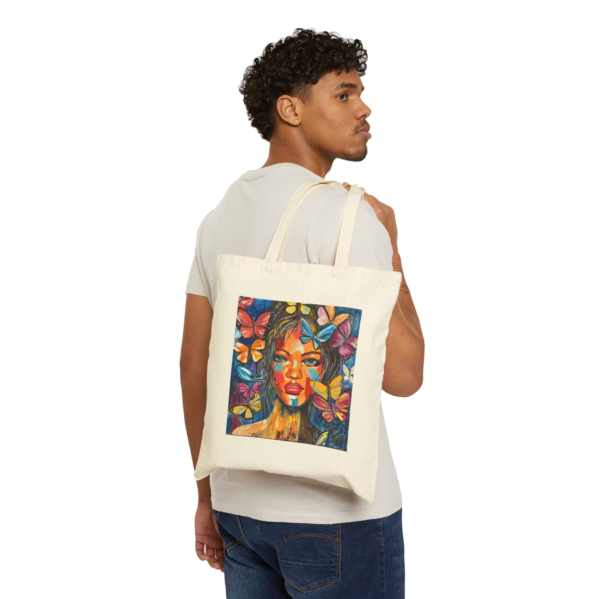 Vibrant Butterfly Art Tote Bag