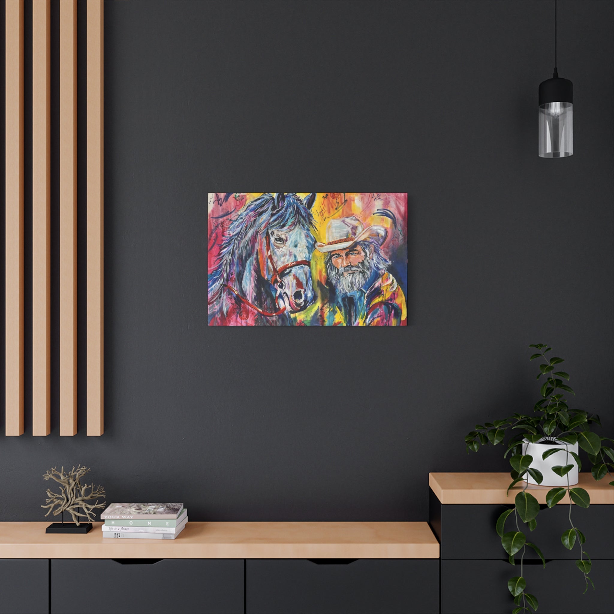 "Trail's End" Vibrant Canvas Print
