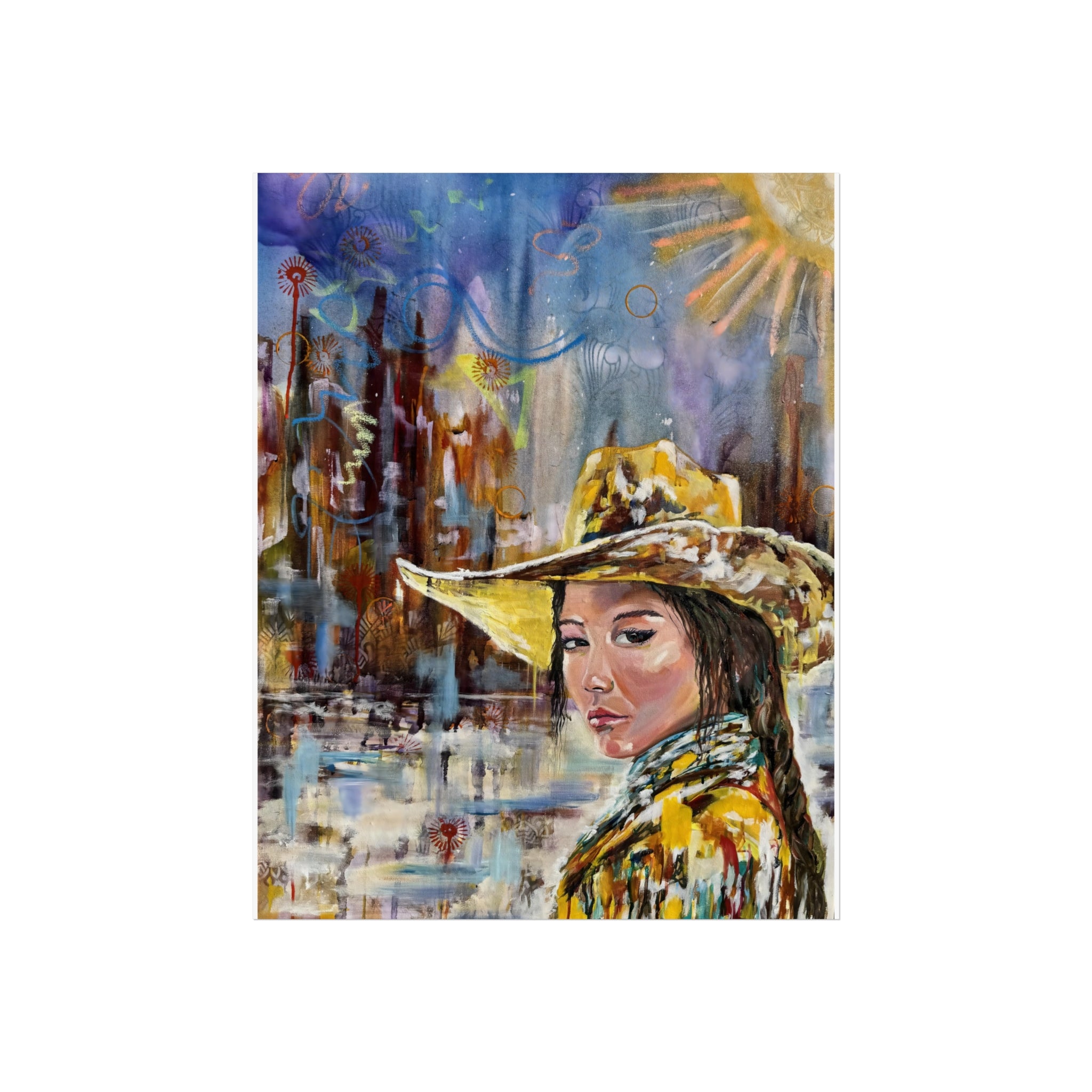 "Southwestern Desert Girl" Fine Art Giclée Print