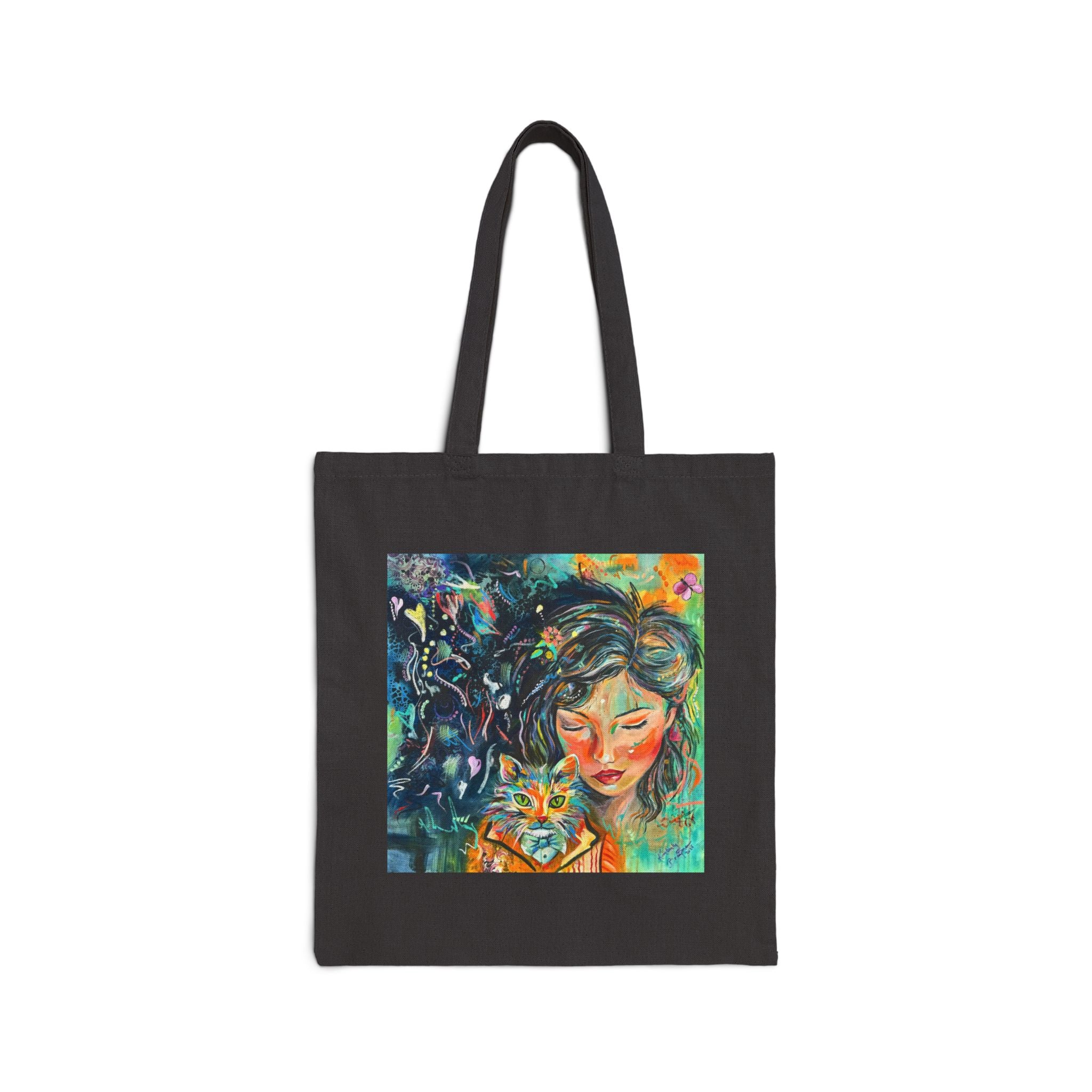 "Where Can I Find A Gentleman" Artistic Canvas Tote Bag