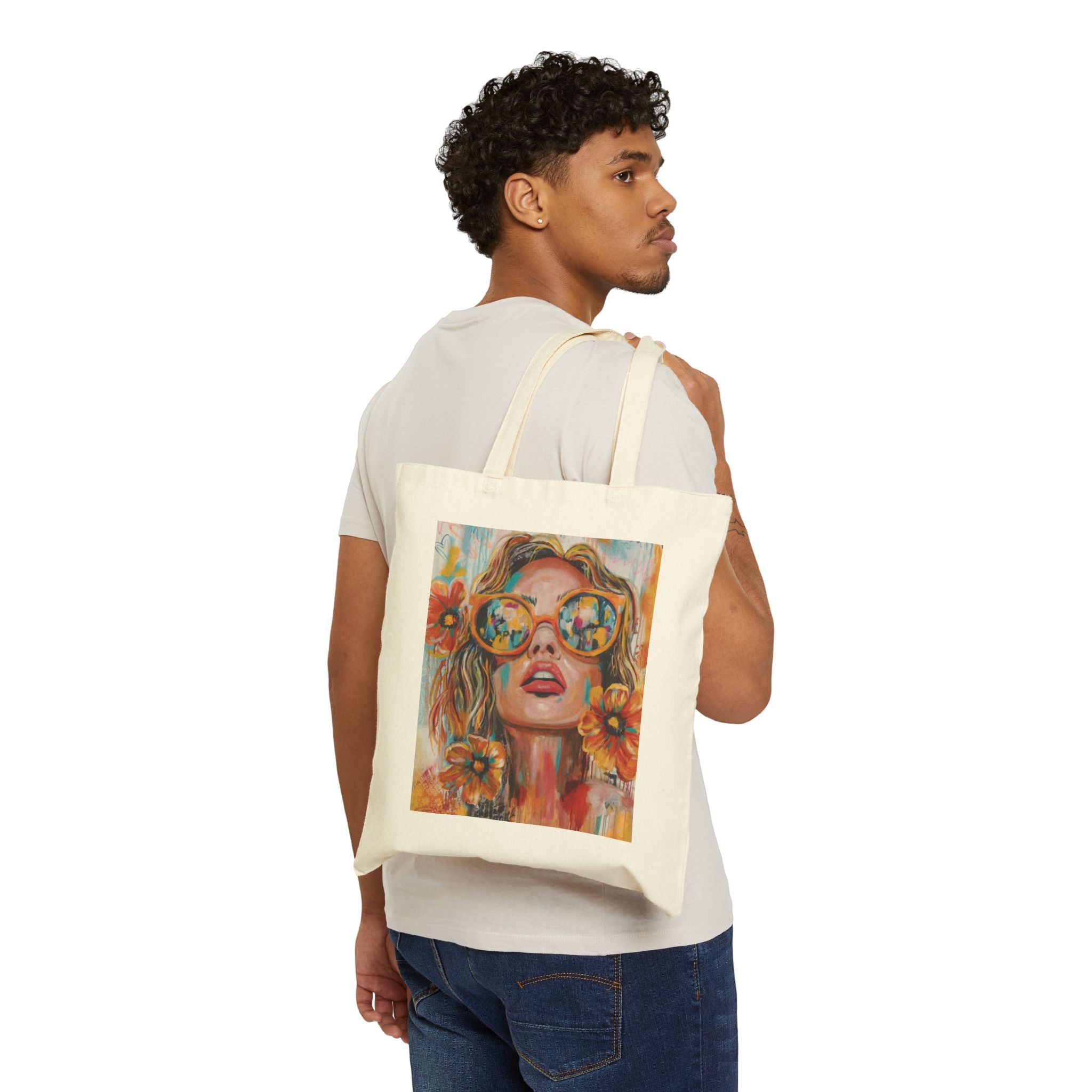 "My Sunglass Summer" Canvas Tote Bag