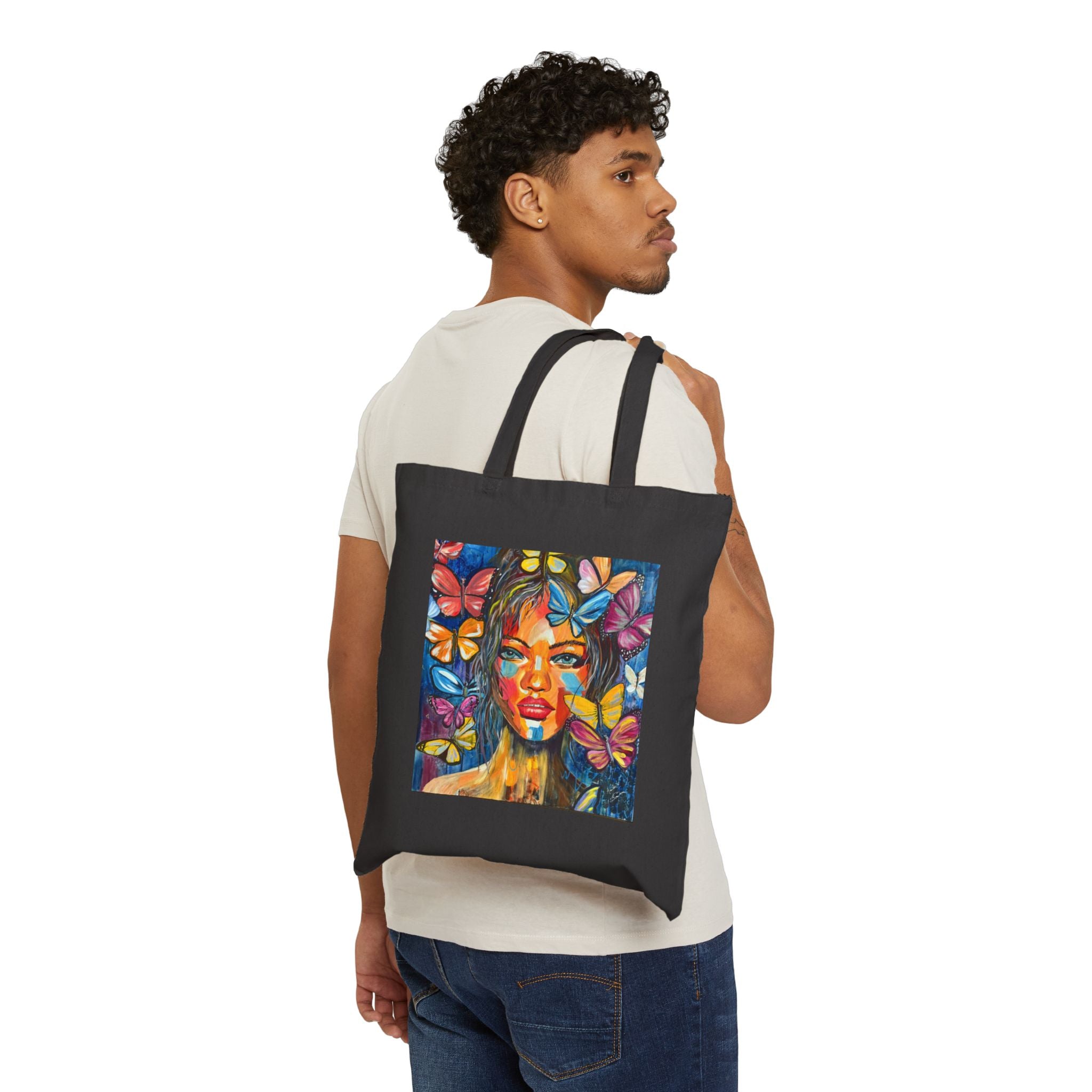 Vibrant Butterfly Art Tote Bag