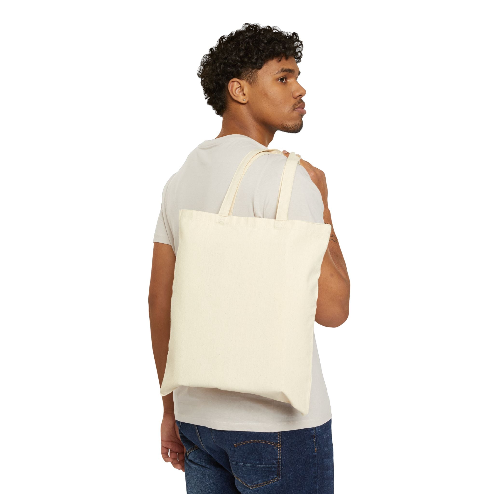 "Where Can I Find A Gentleman" Artistic Canvas Tote Bag