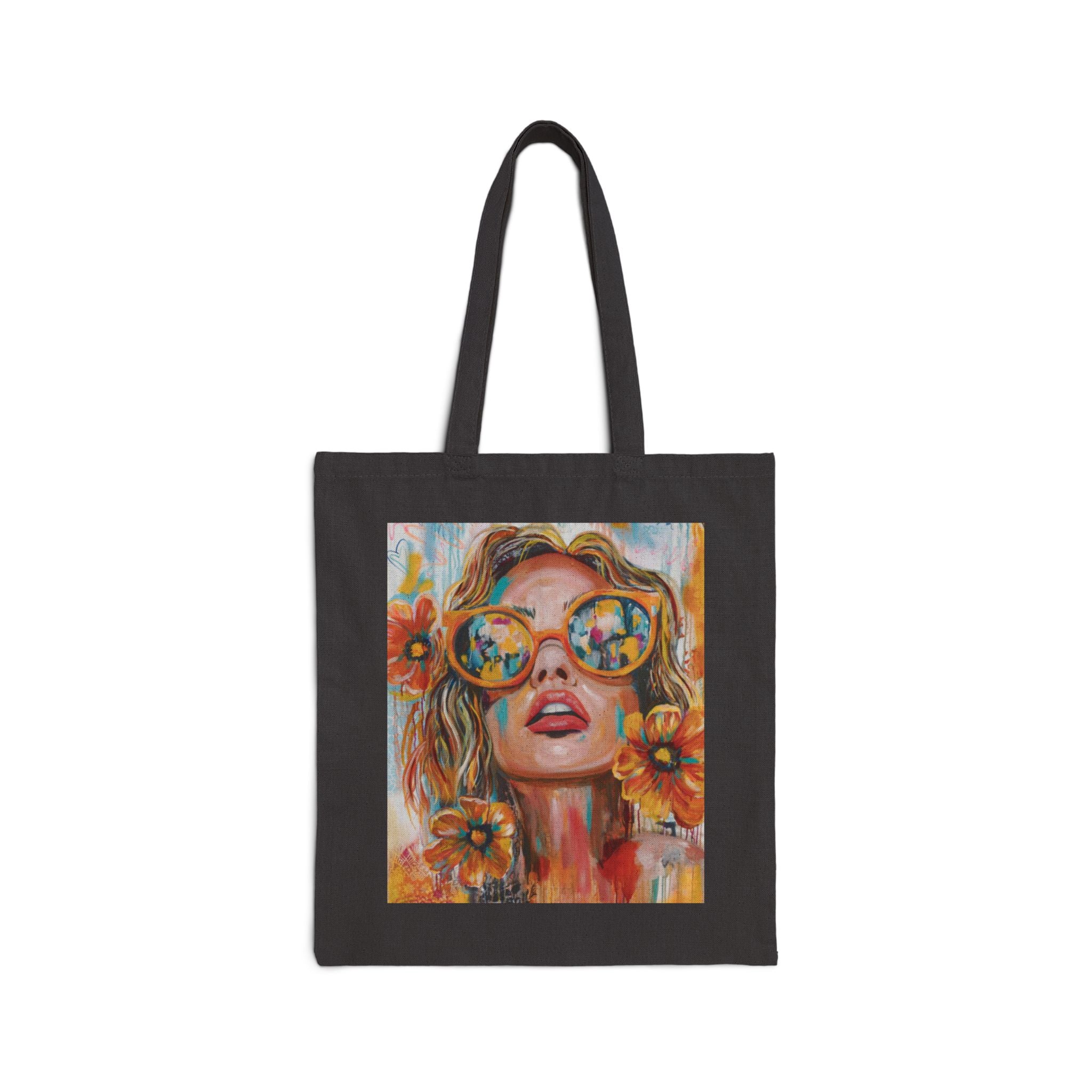 "My Sunglass Summer" Canvas Tote Bag