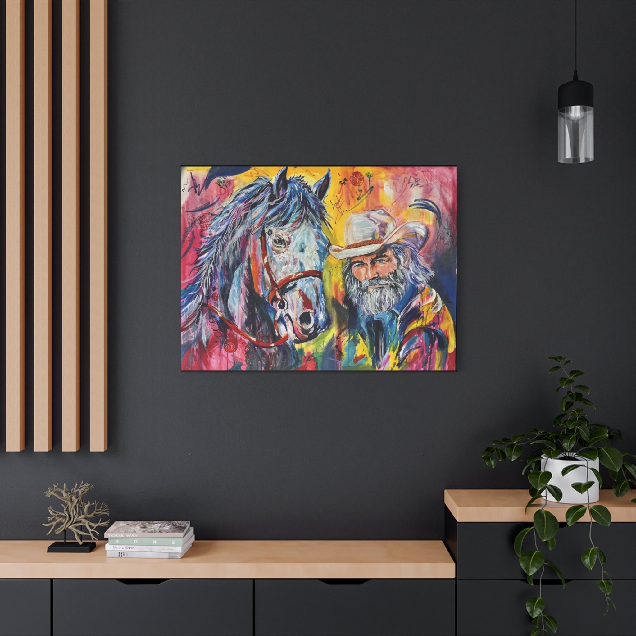"Trail's End" Vibrant Canvas Print