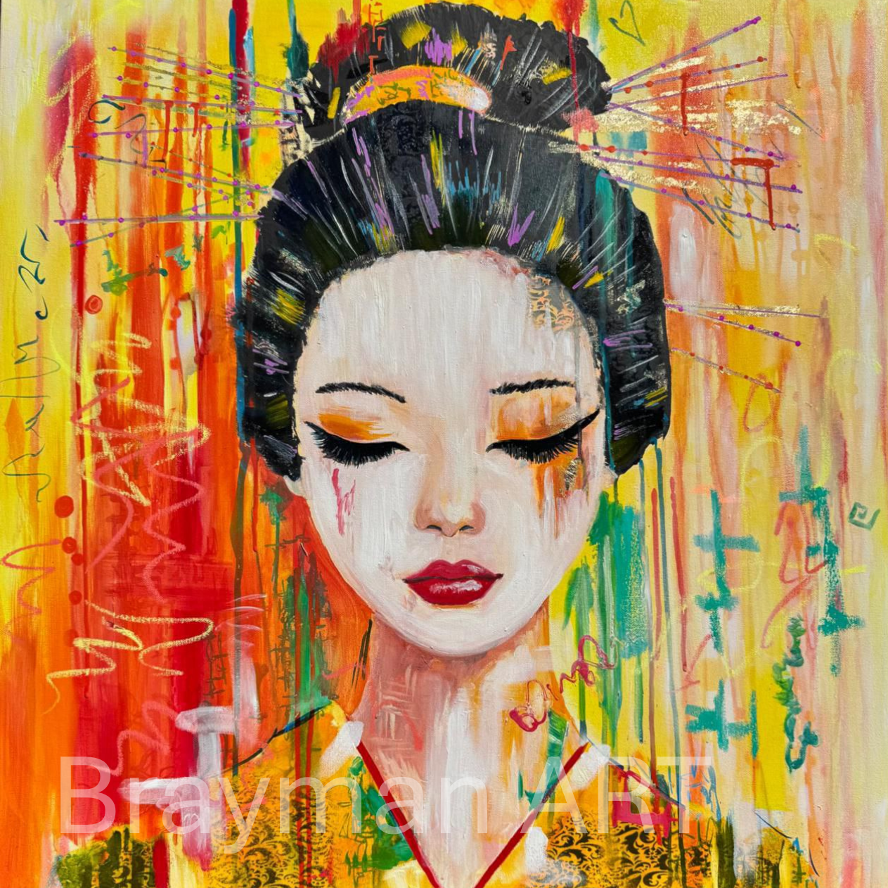 Yellow Geisha – Original Artwork