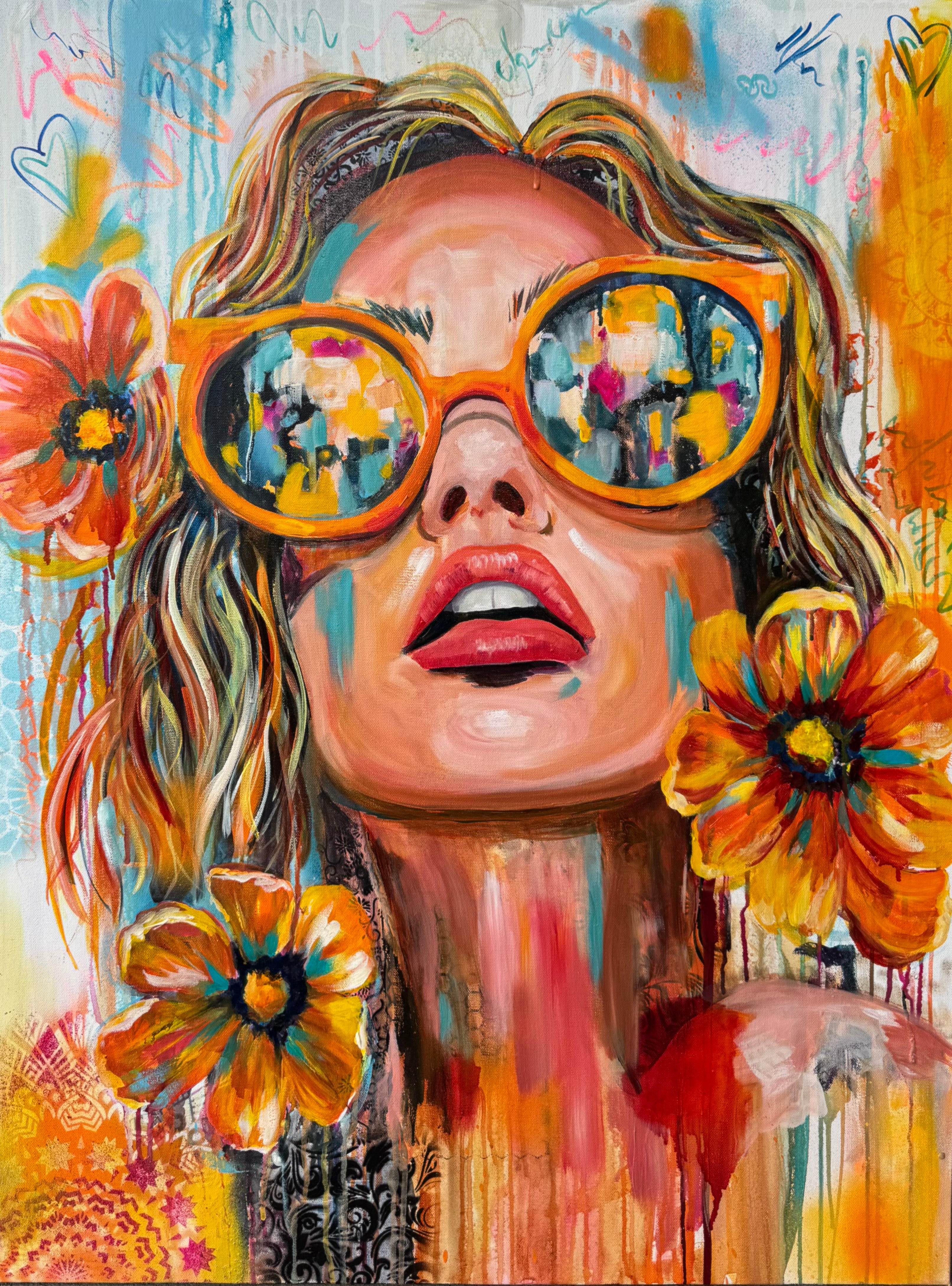 "Sunglass Summer" Original Art SOLD