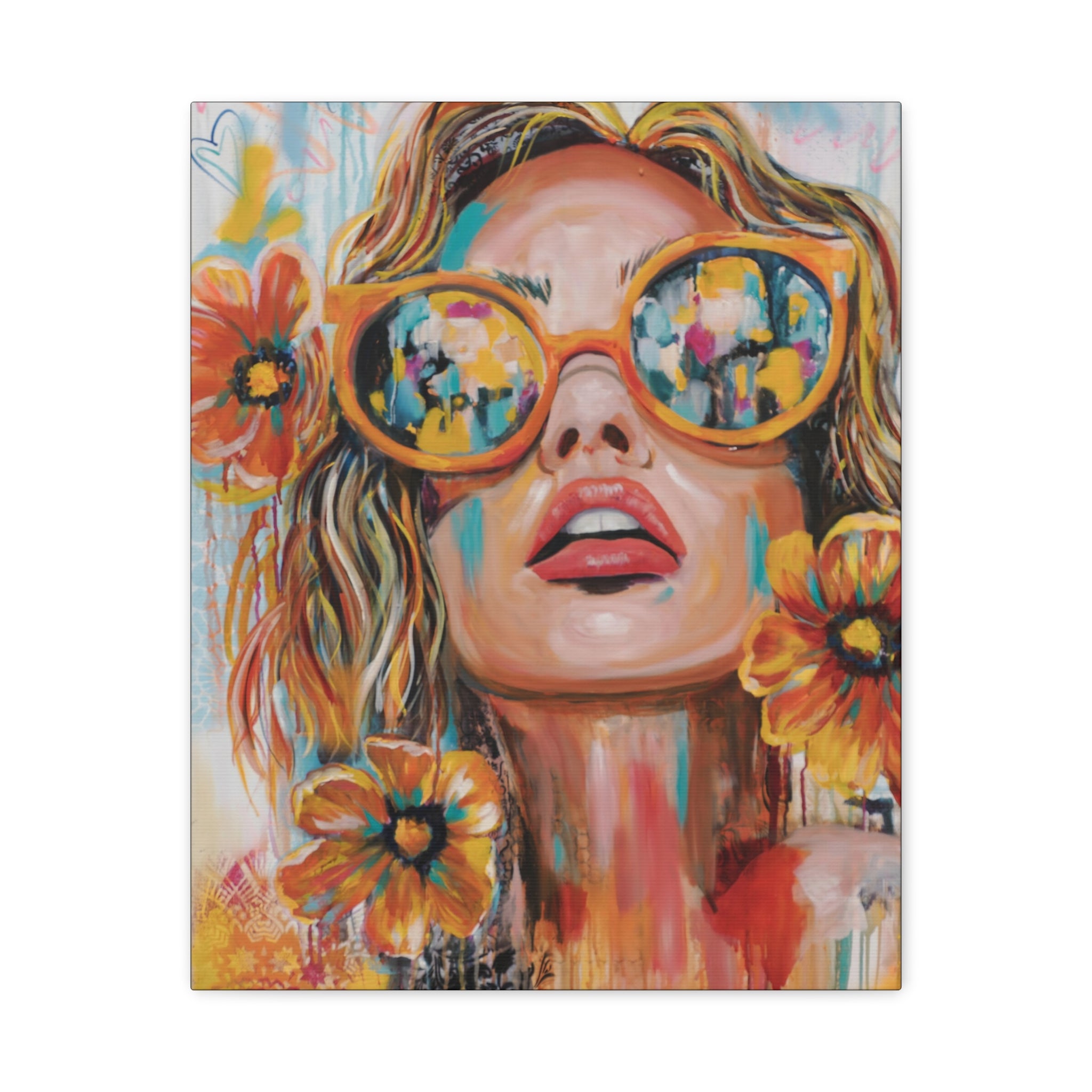 "My Sunglass Summer" Canvas Print