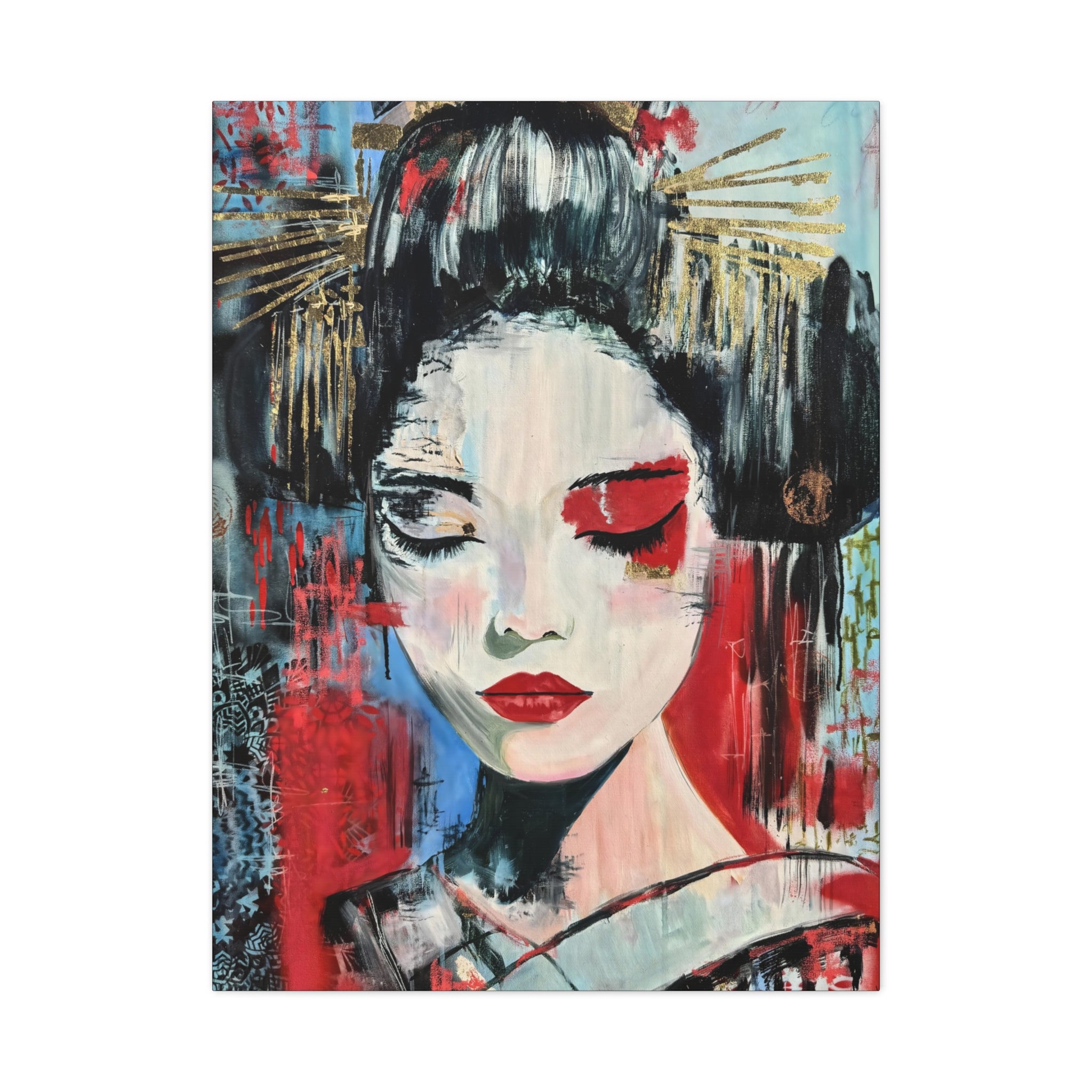 "White Geisha,"  Canvas Art