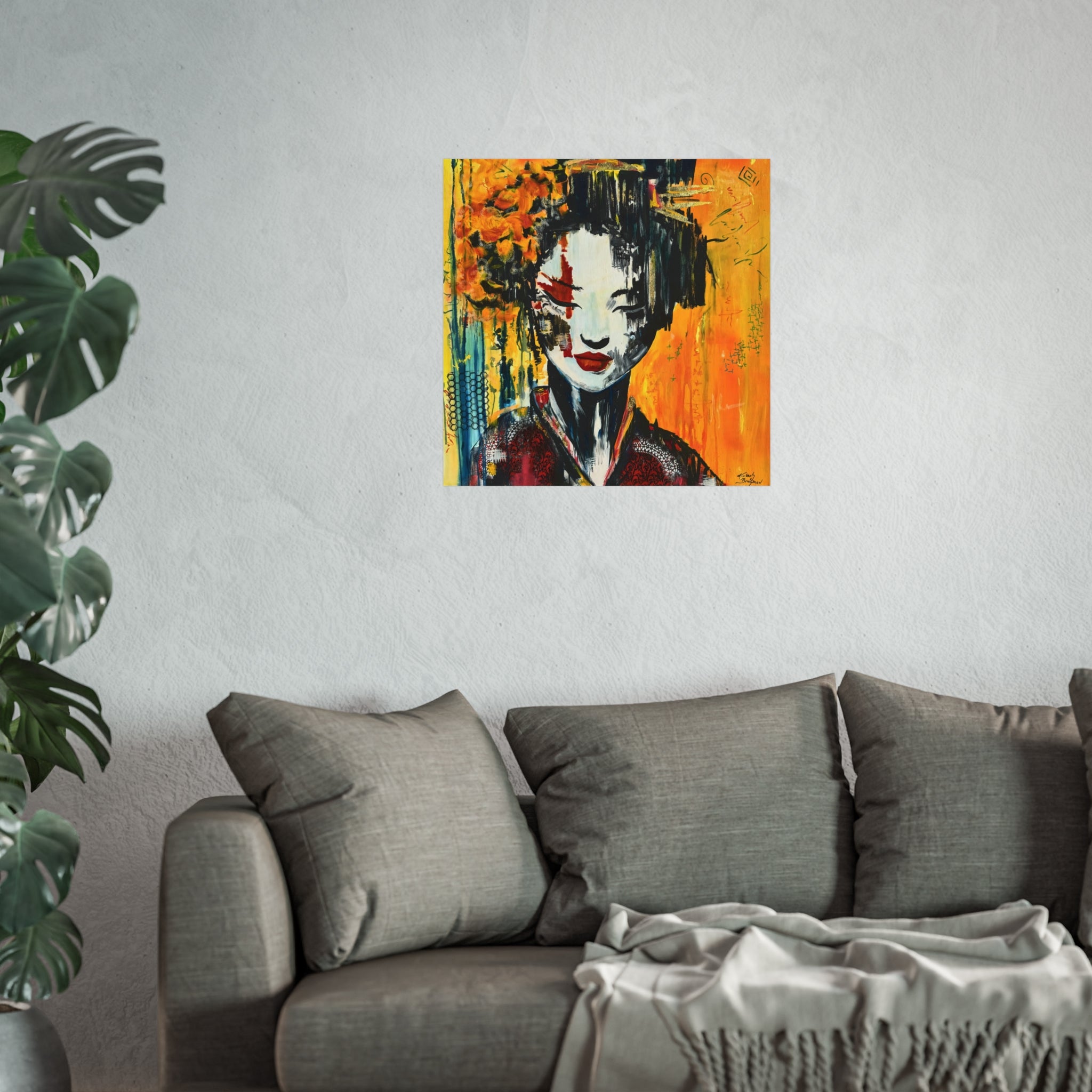 "Red Geisha" Fine Art Giclée Print