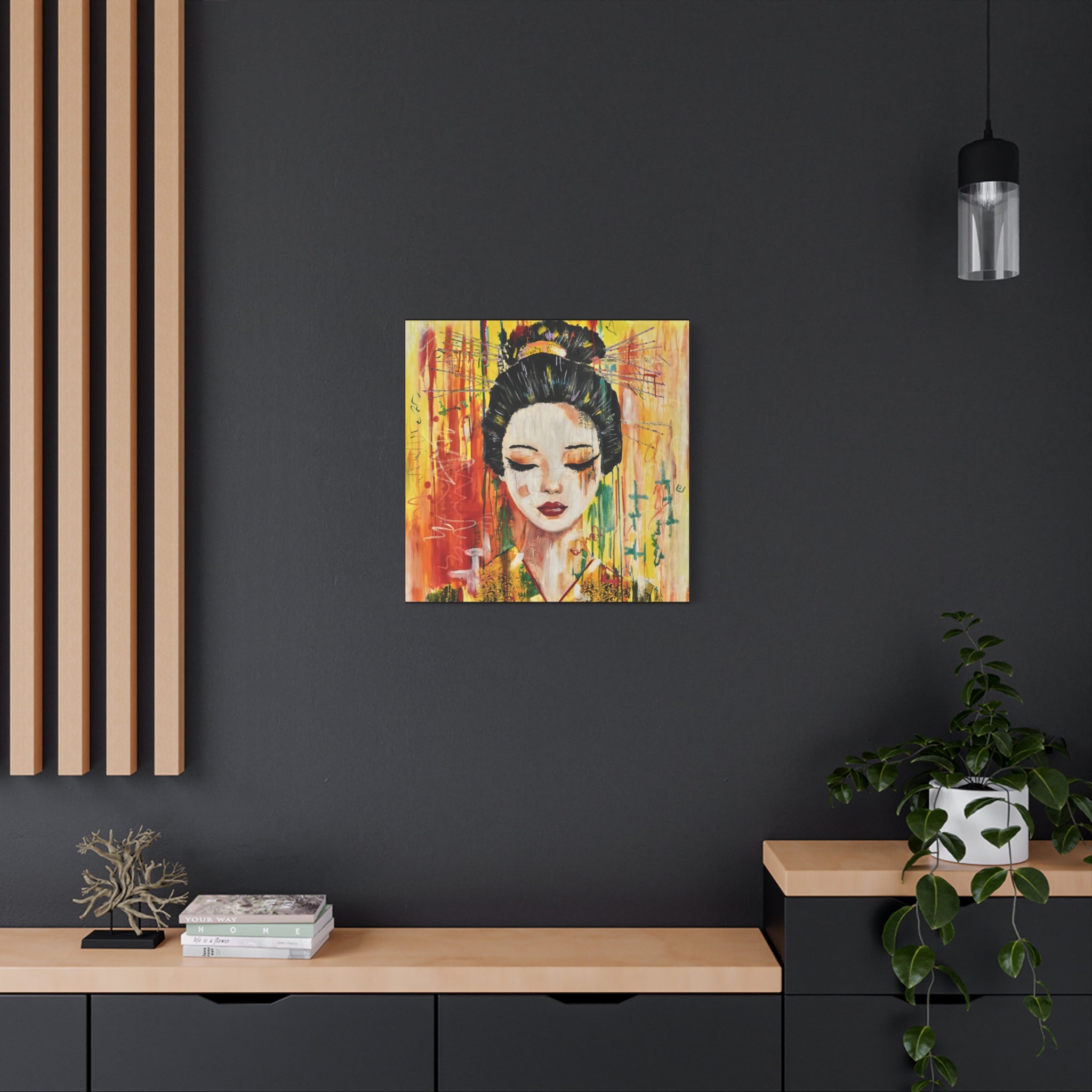 "Yellow Geisha" Canvas Print