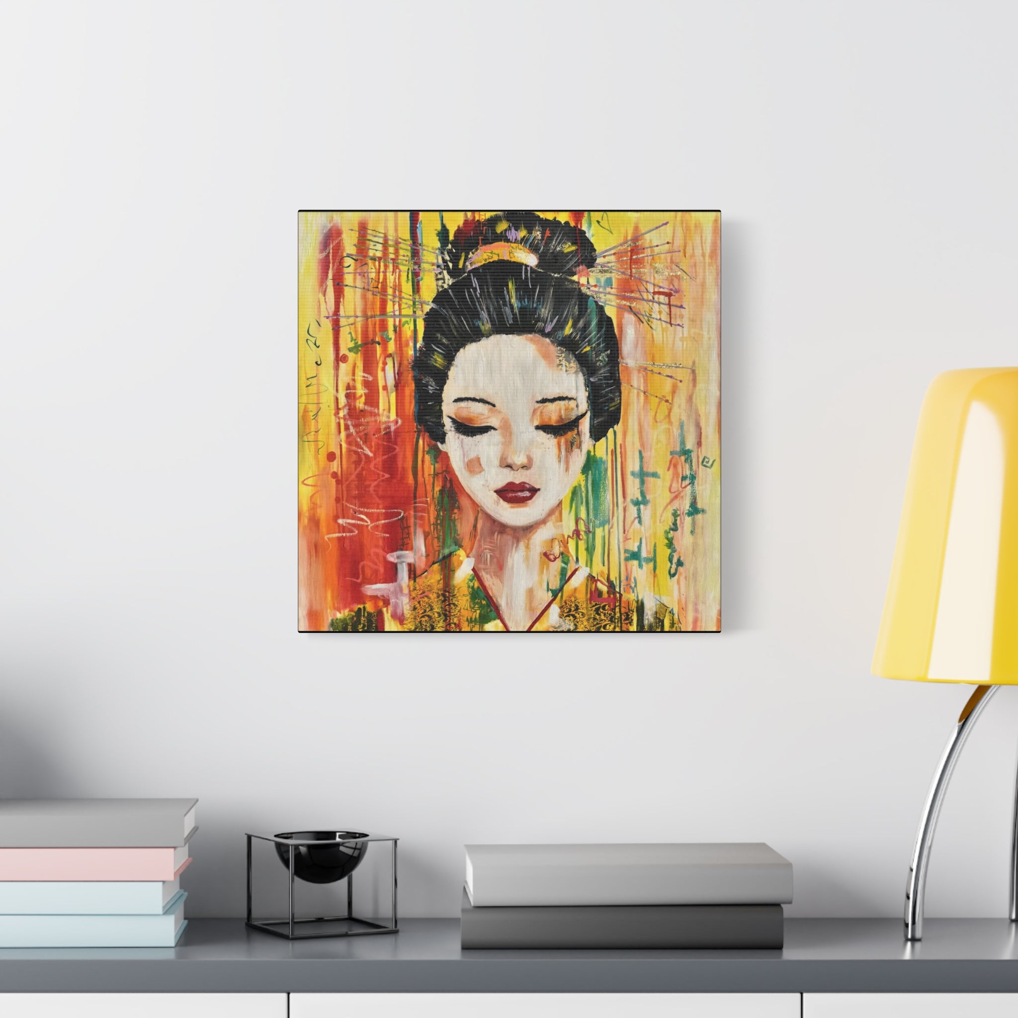 "Yellow Geisha" Canvas Print