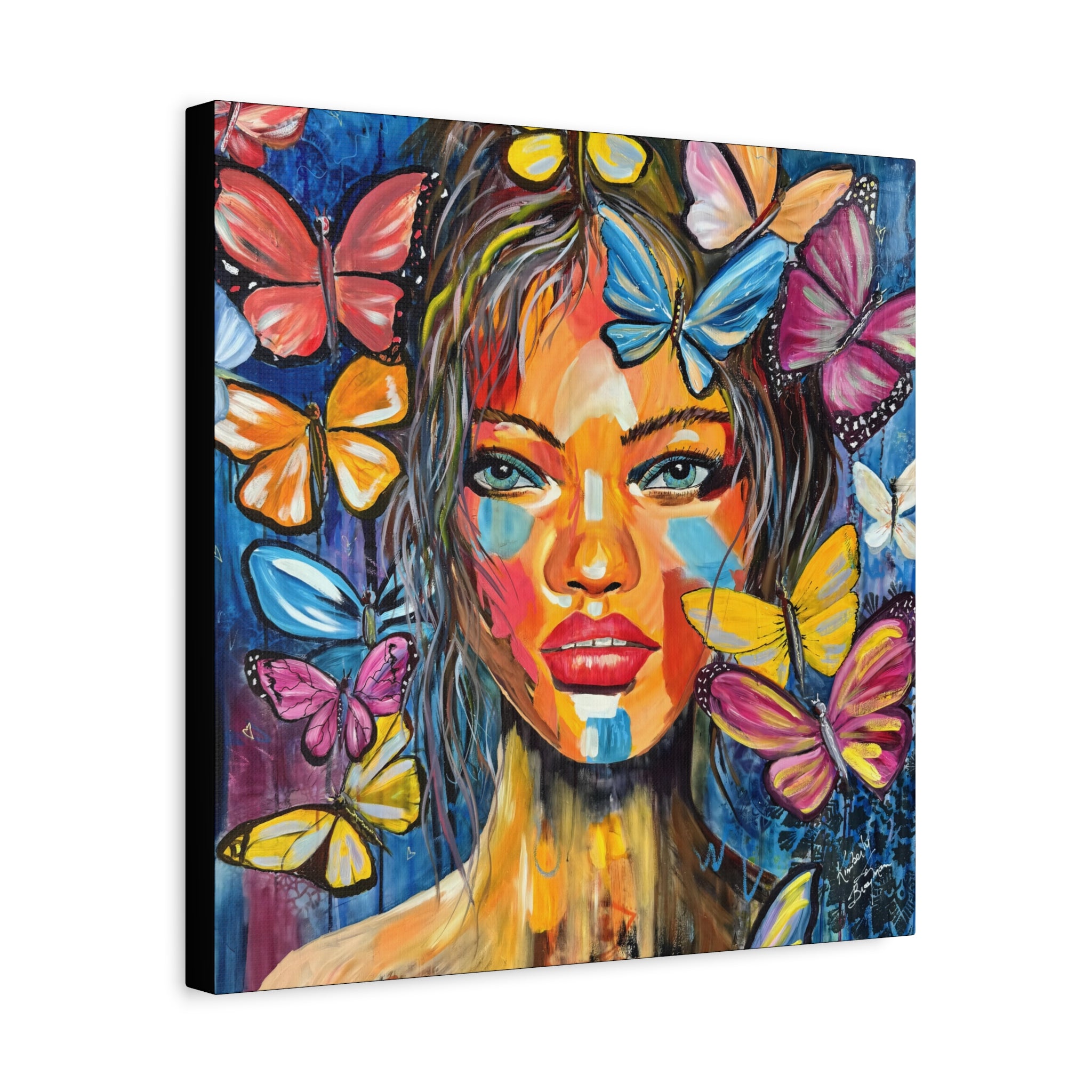 Canvas Print - Butterfly Transformation Portrait
