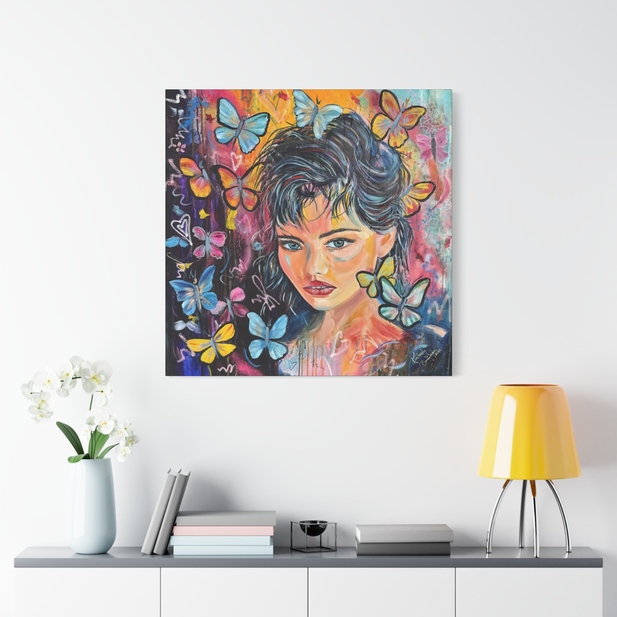 "Butterfly Princess" Canvas Wall Art