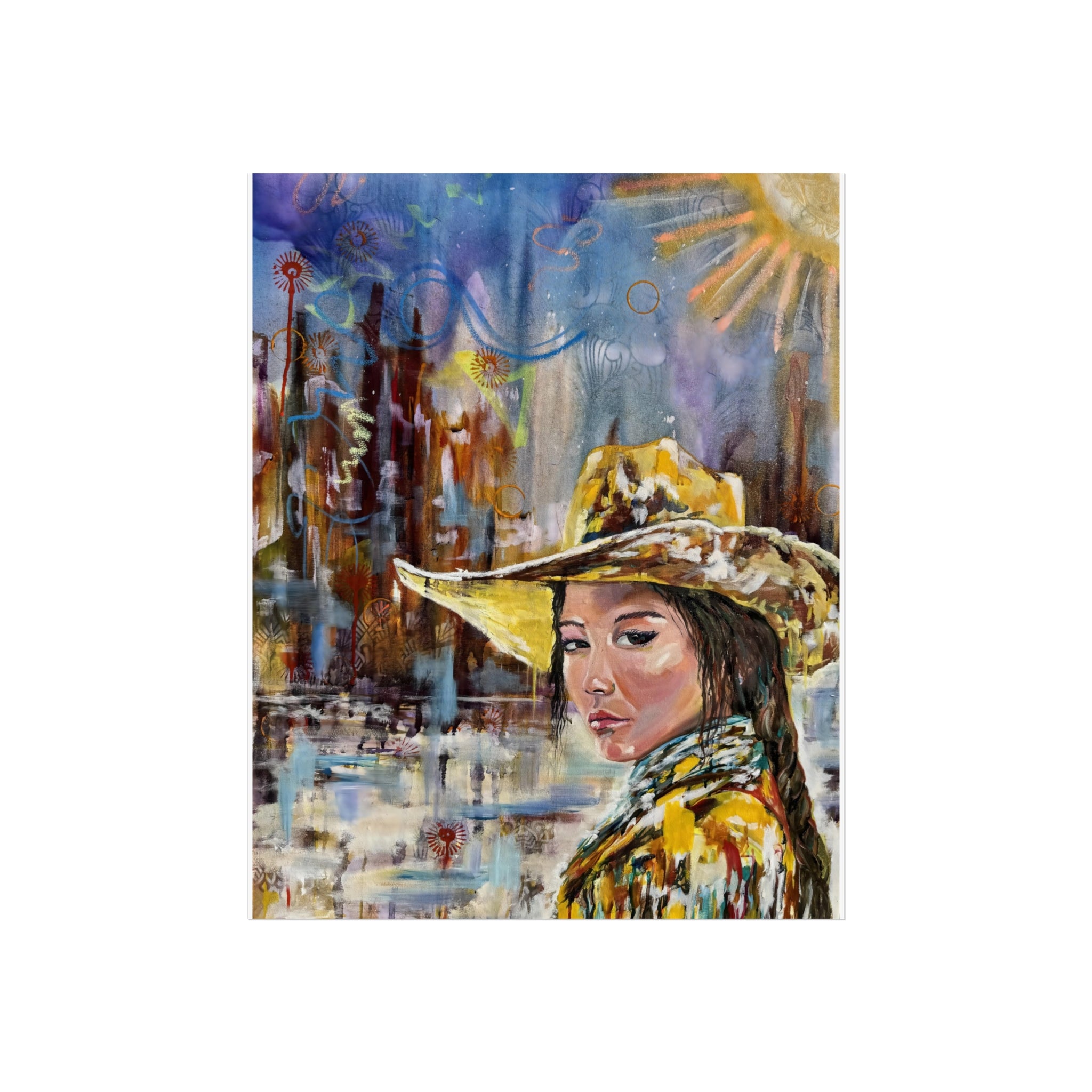 "Southwestern Desert Girl" Fine Art Giclée Print