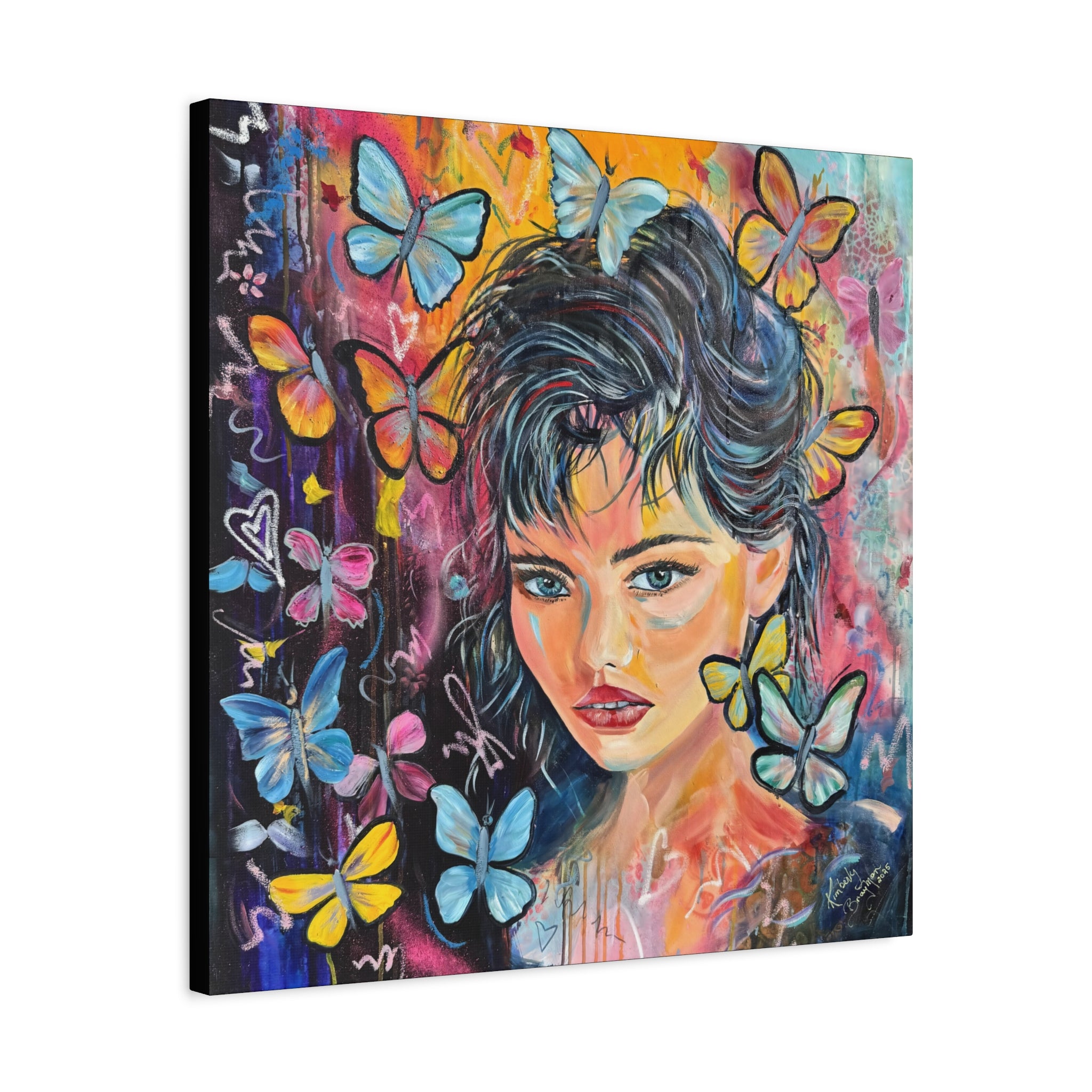 "Butterfly Princess" Canvas Art