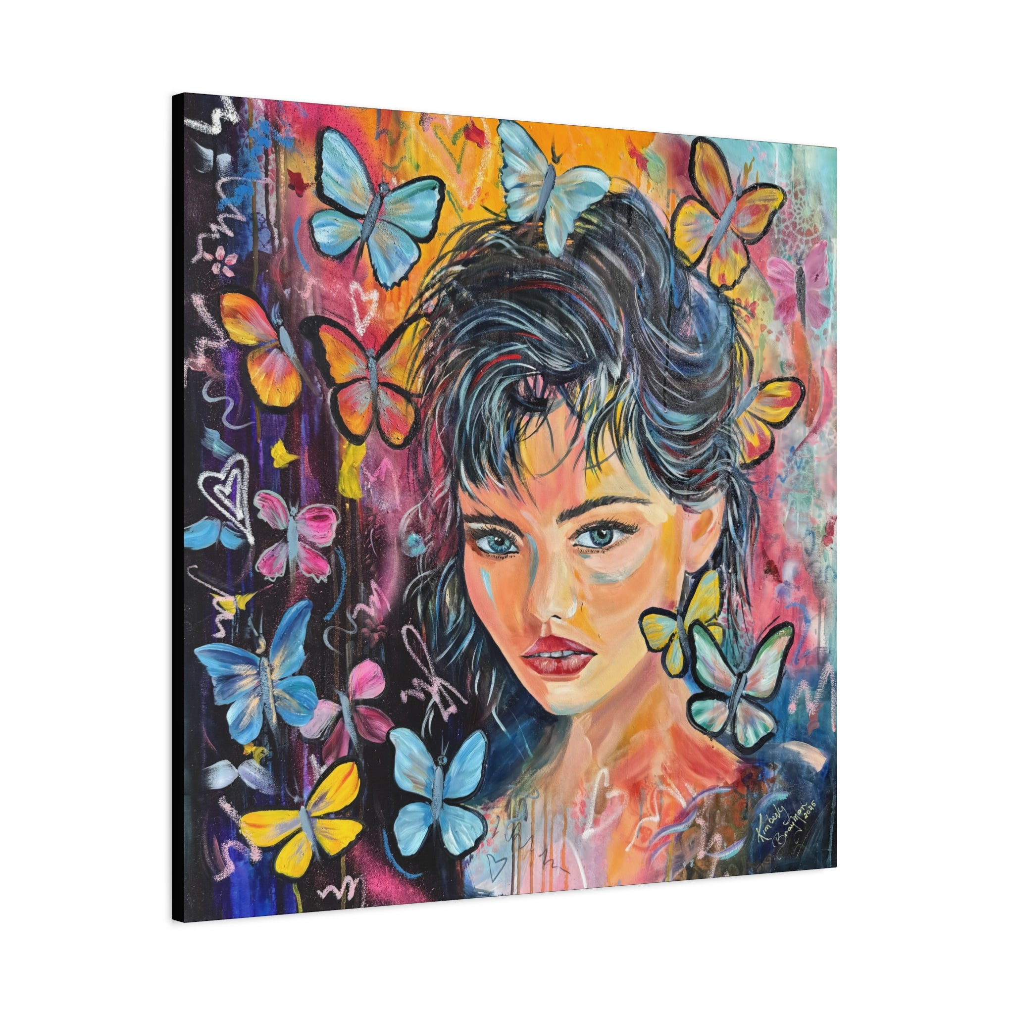 "Butterfly Princess" Canvas Wall Art