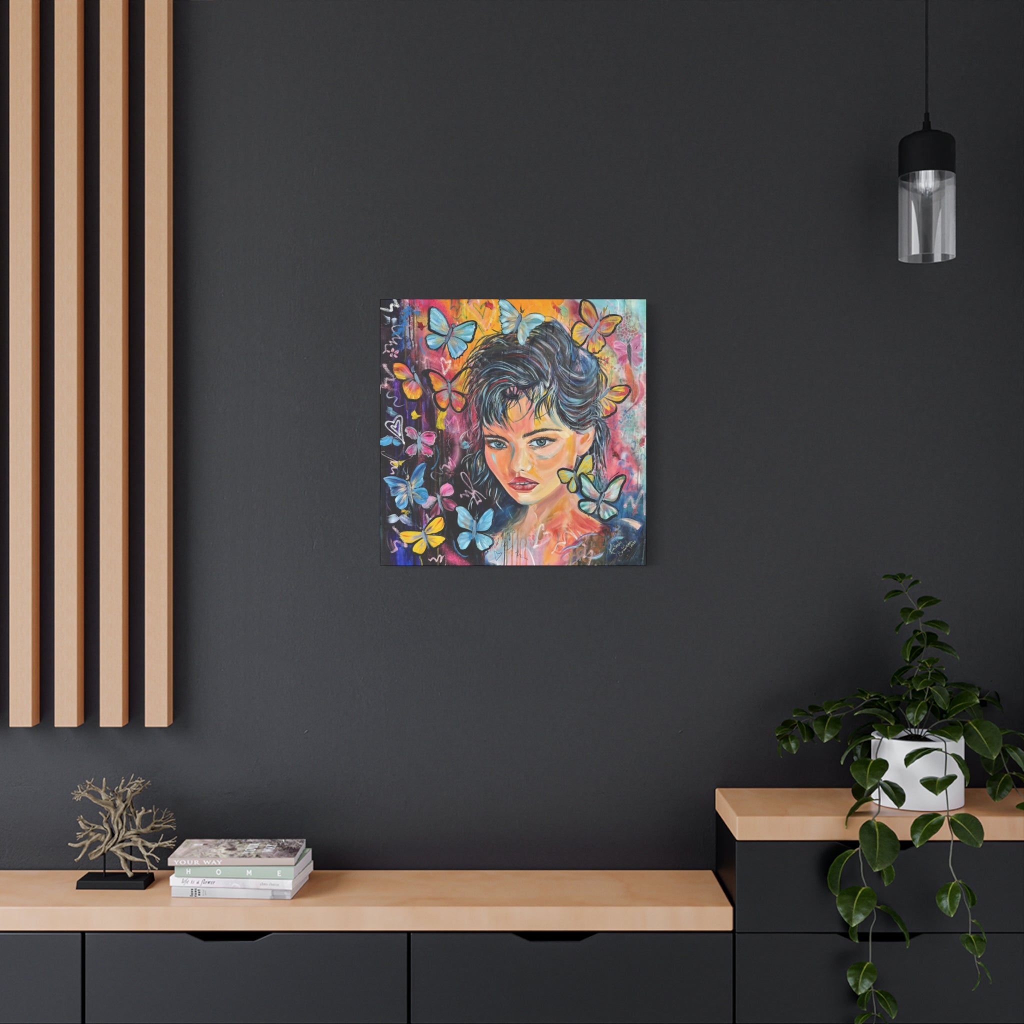 "Butterfly Princess" Canvas Wall Art