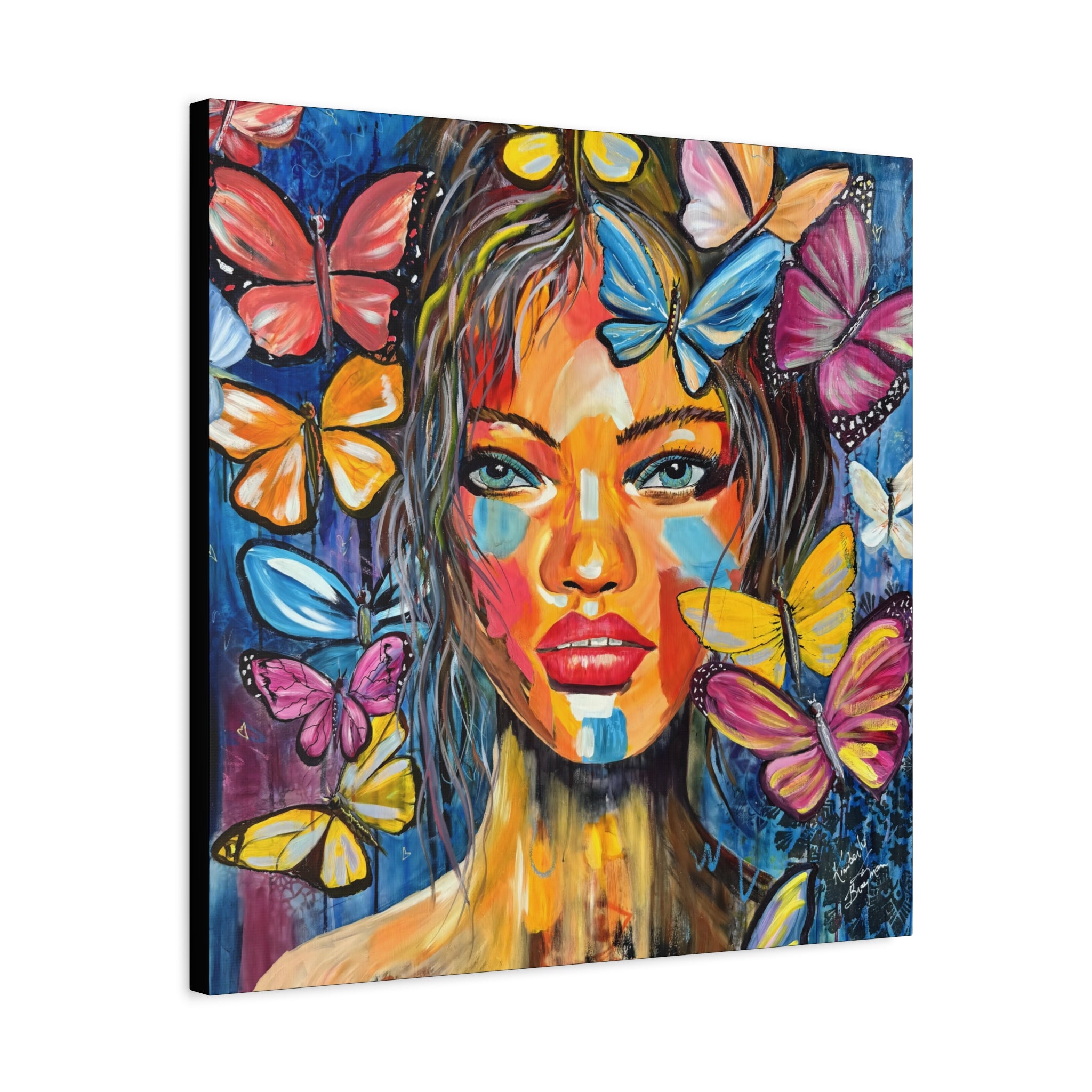 Canvas Print - Butterfly Transformation Portrait