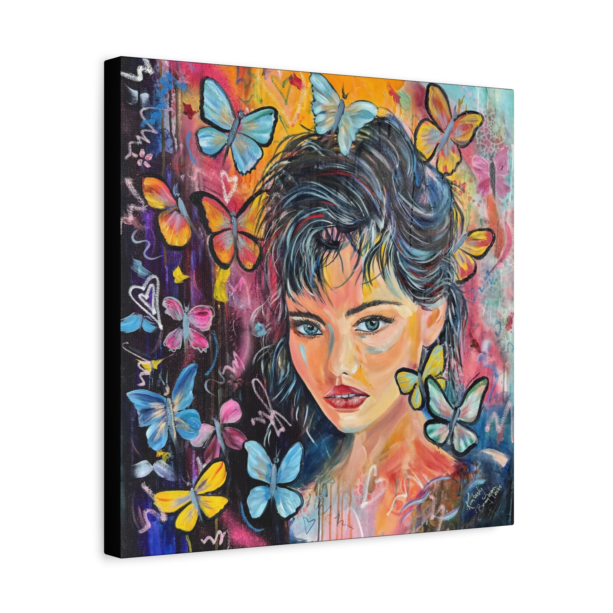 "Butterfly Princess" Canvas Wall Art