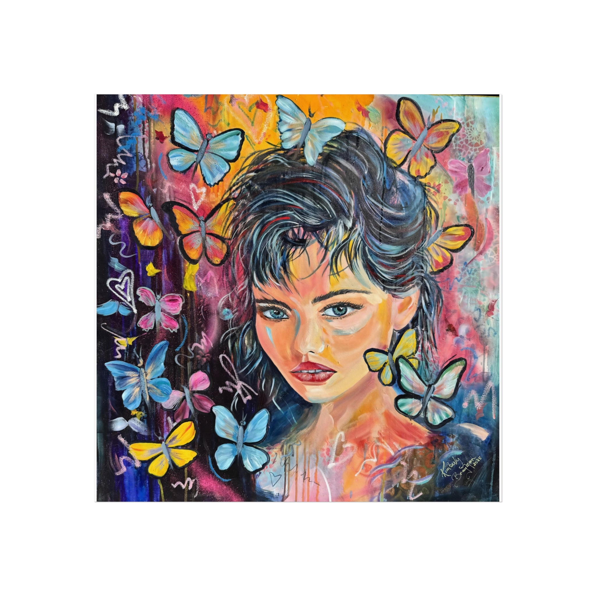 "Buttterfly Princess" Fine Art Giclée Print