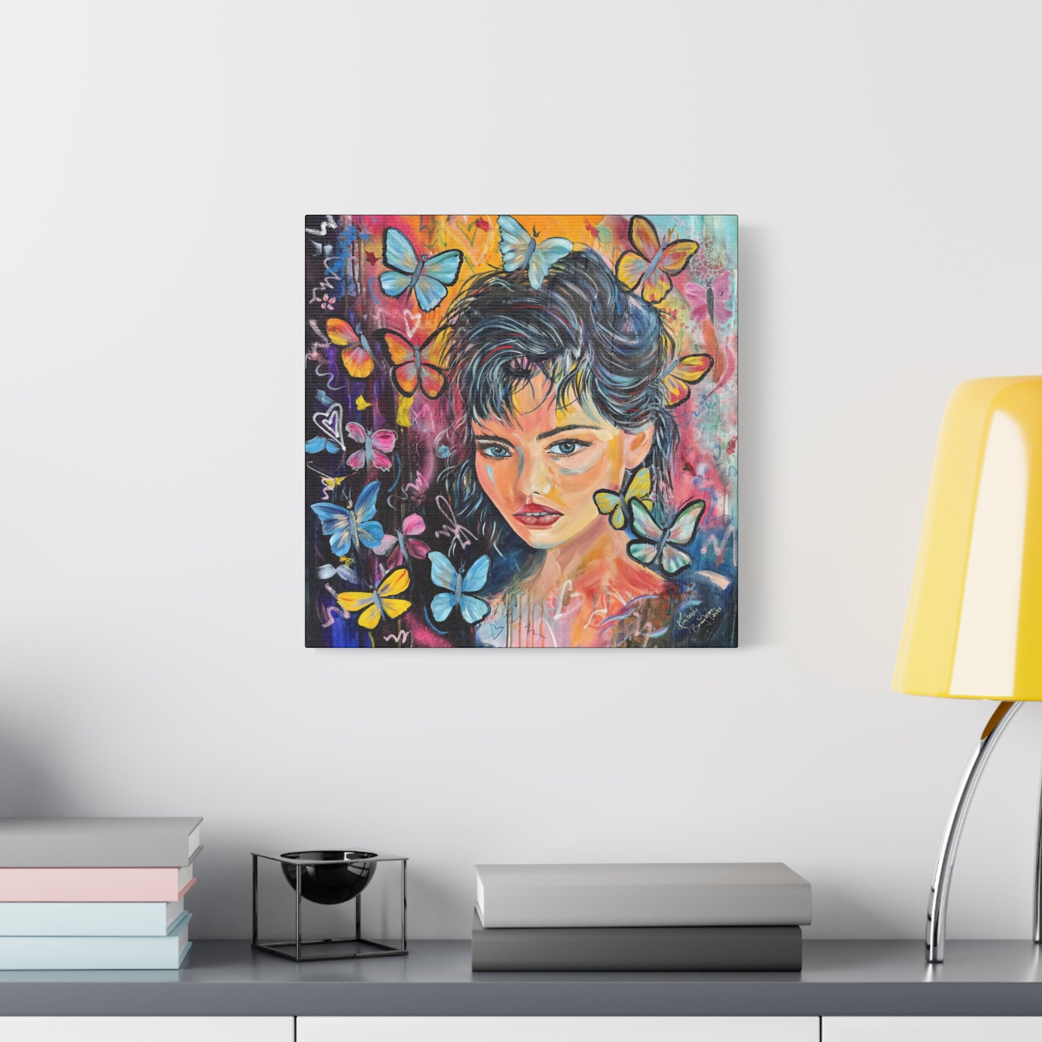 "Butterfly Princess" Canvas Wall Art