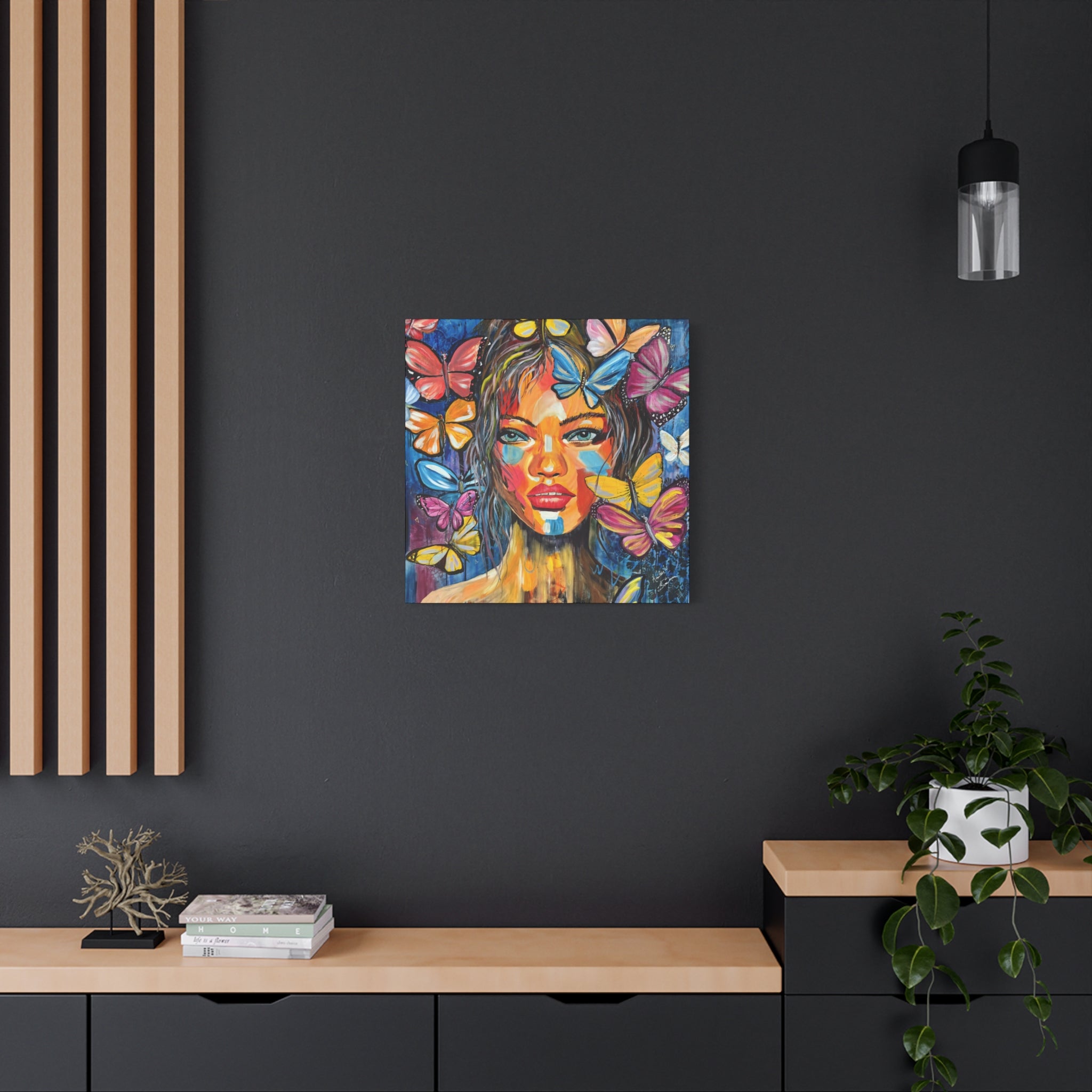 Canvas Print - Butterfly Transformation Portrait