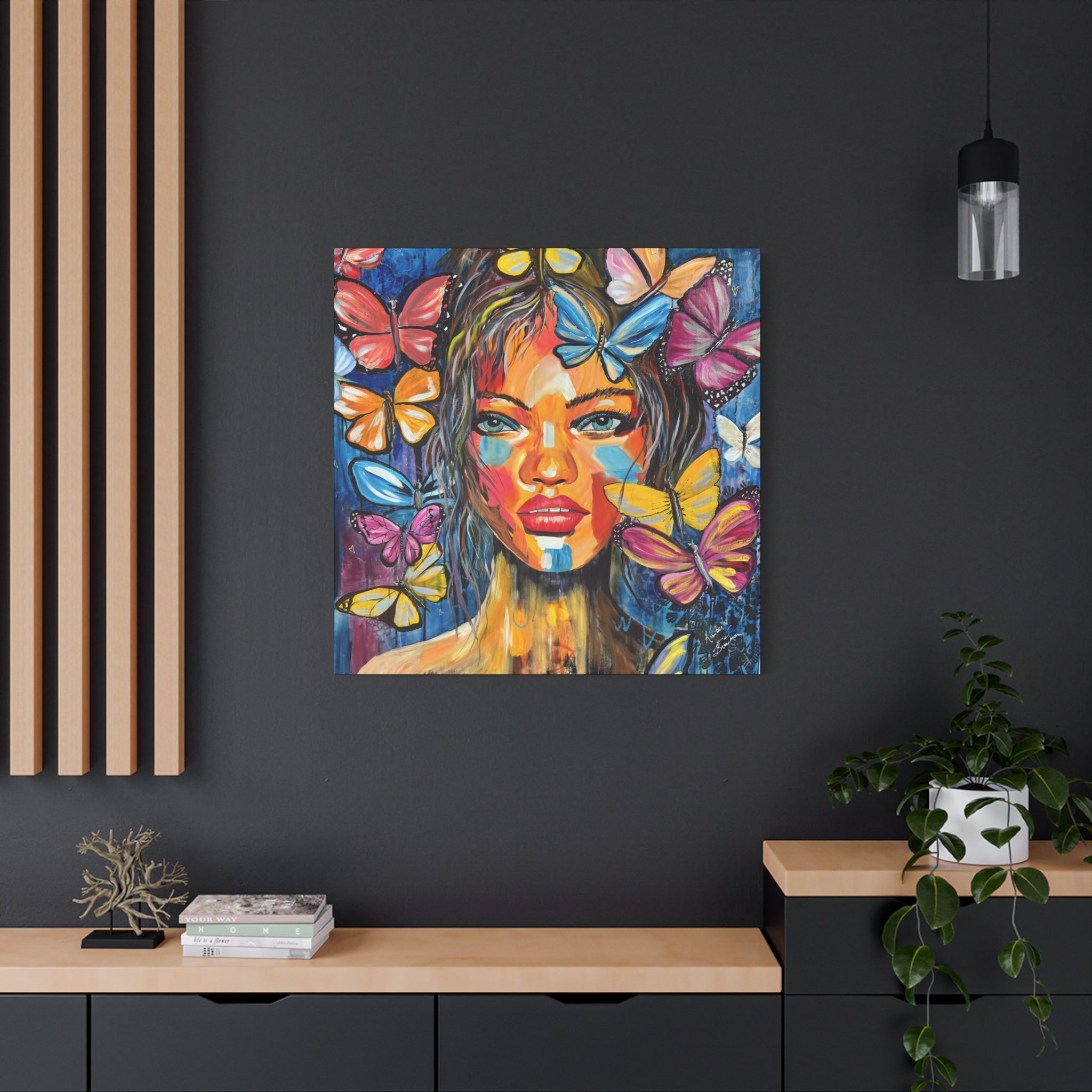 Canvas Print - Butterfly Transformation Portrait