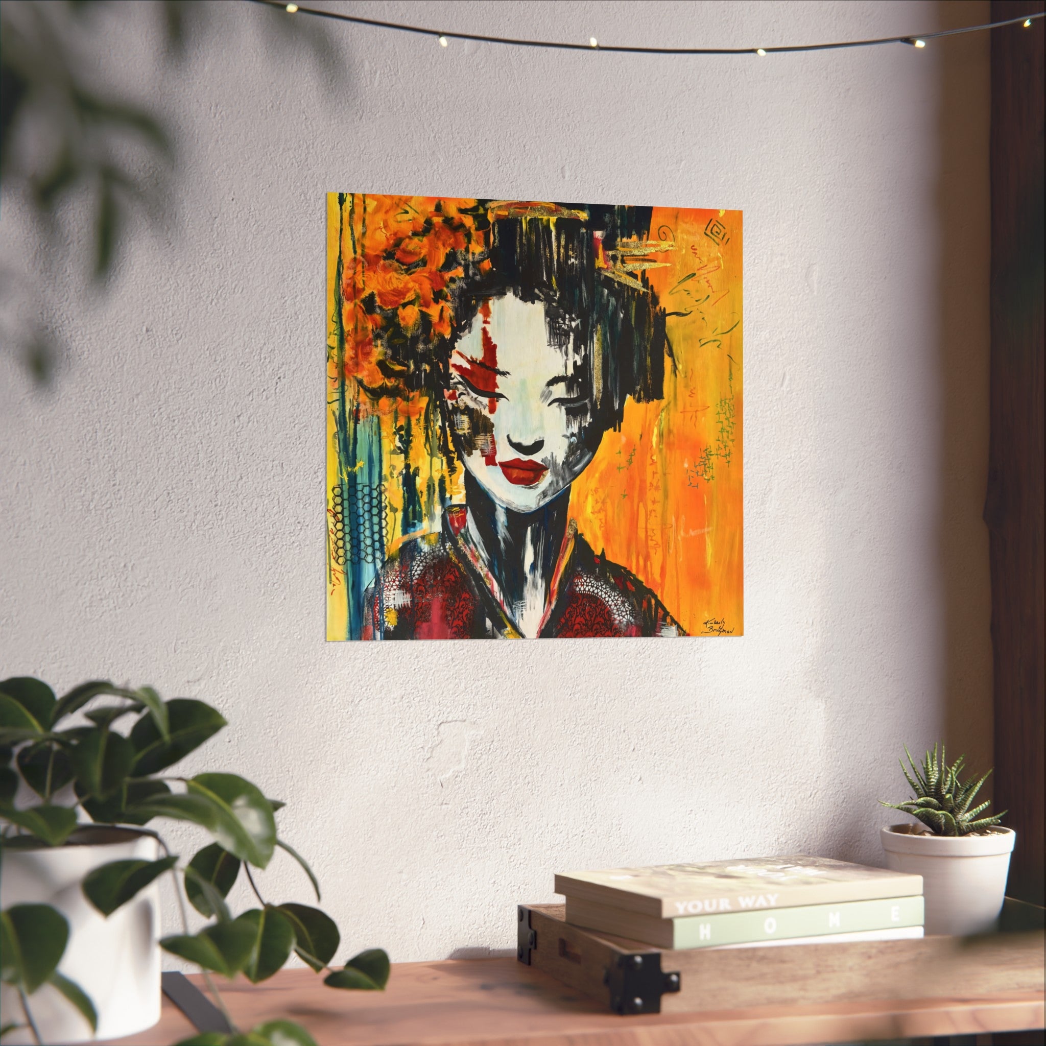 "Red Geisha" Fine Art Giclée Print