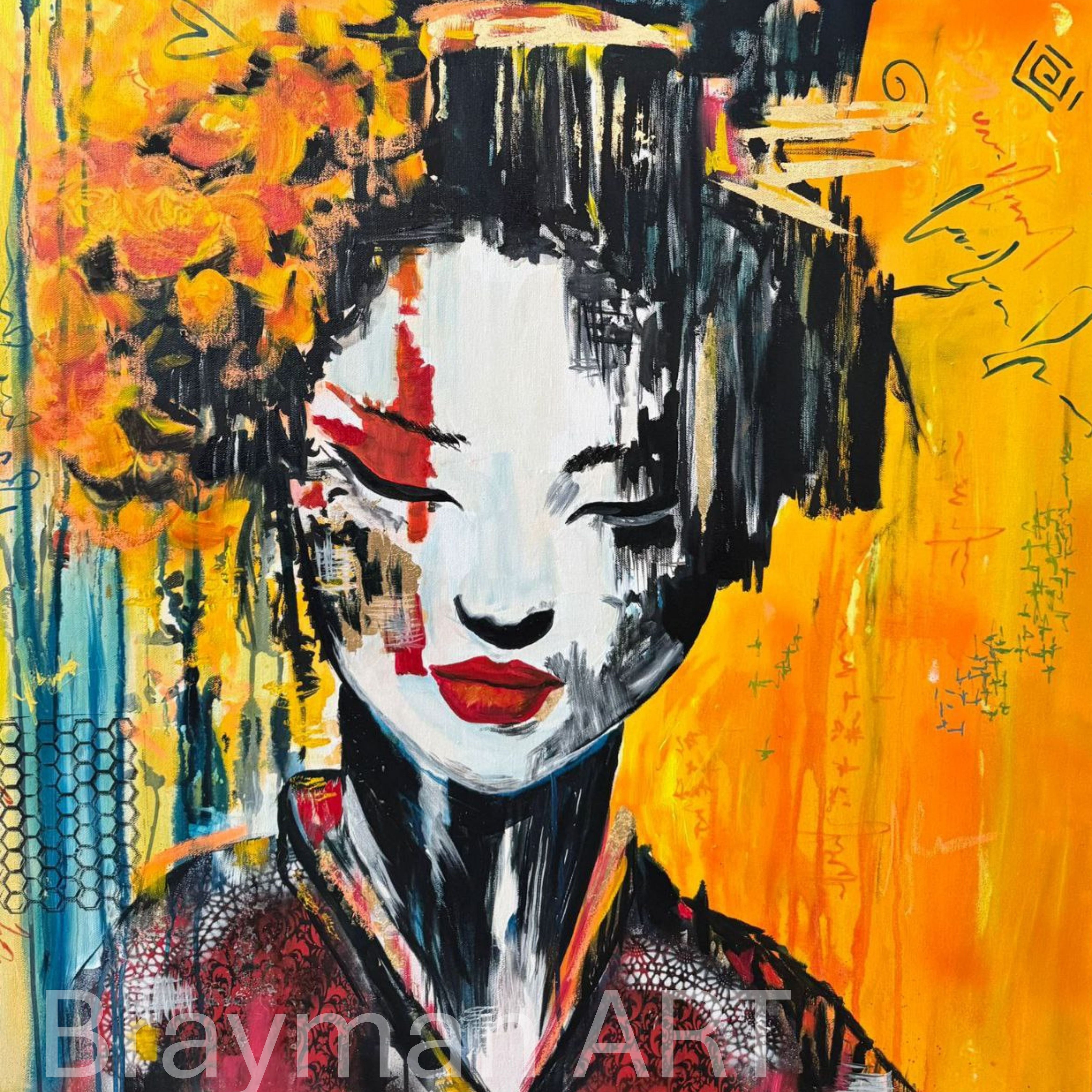 Red Geisha – Original Artwork SOLD
