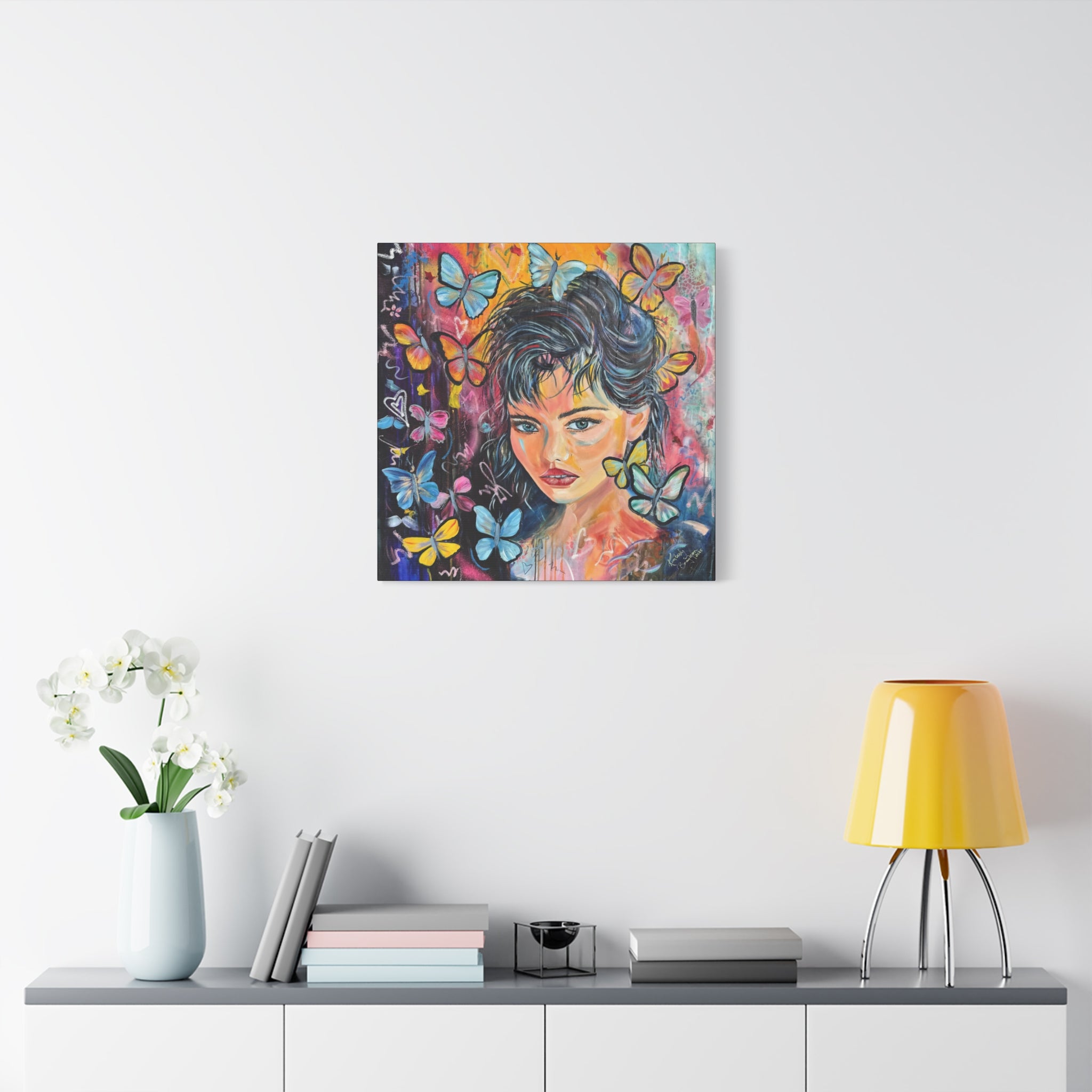 "Butterfly Princess" Canvas Wall Art