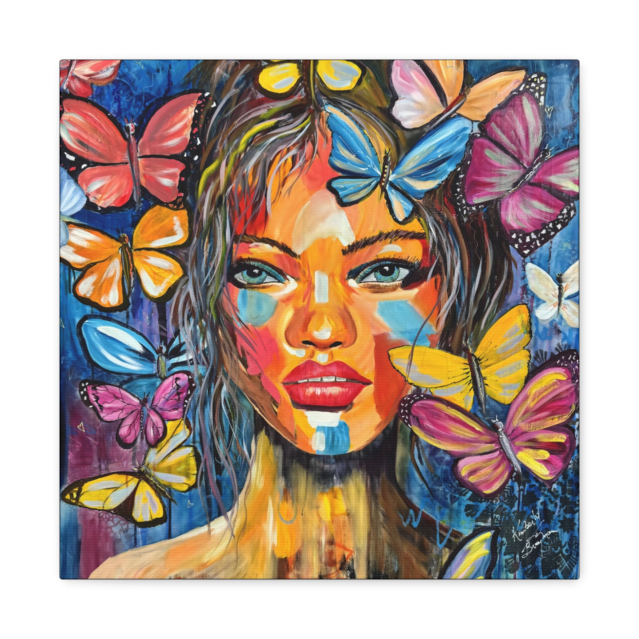 "Beauty" Colorful Canvas Print