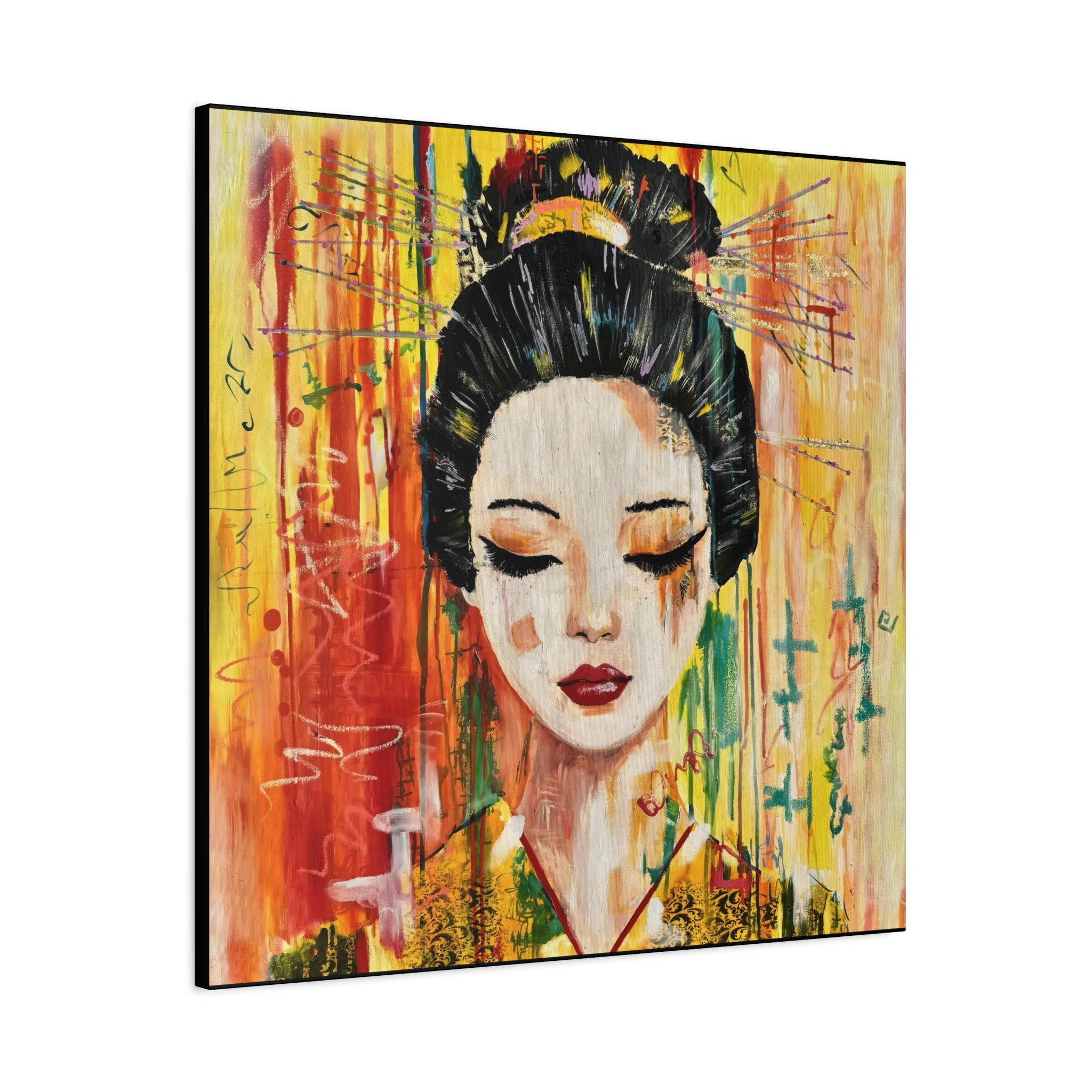 "Yellow Geisha" Canvas Print