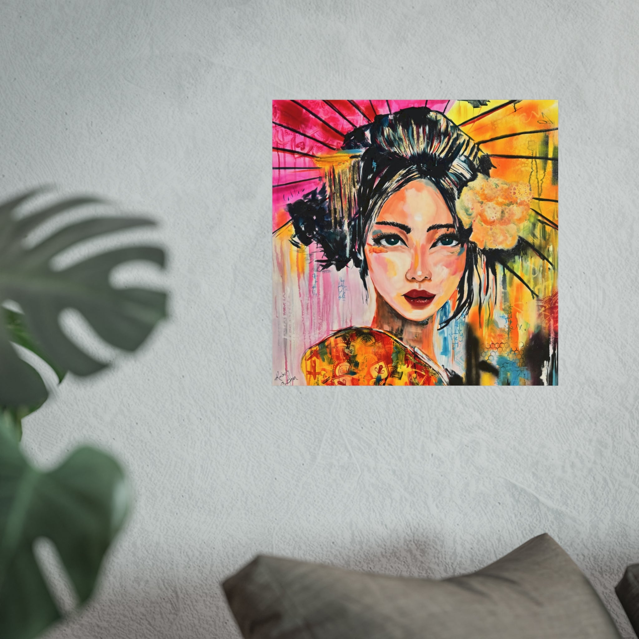 "Geisha with Parasol" Fine Art Giclée Print
