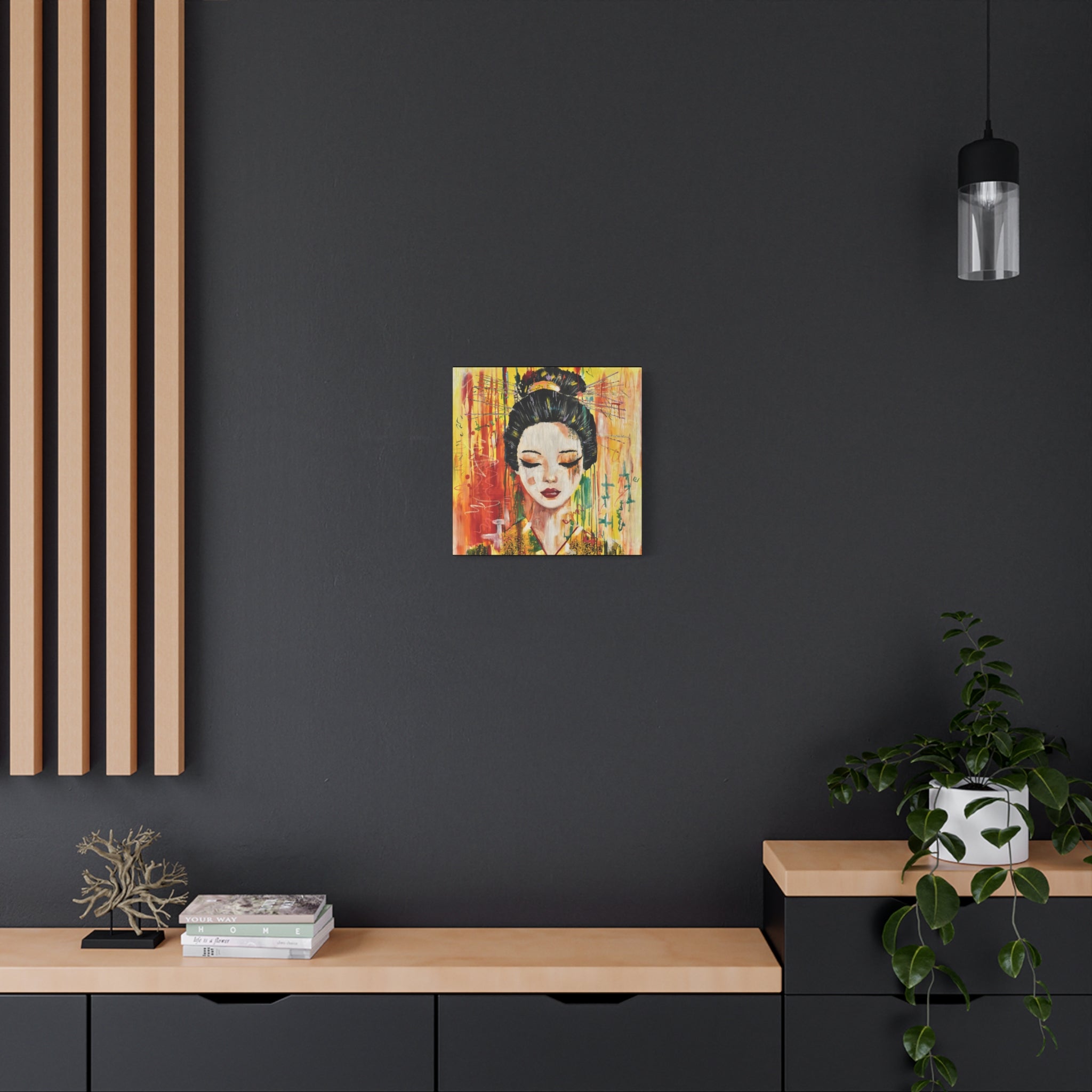 "Yellow Geisha" Canvas Print