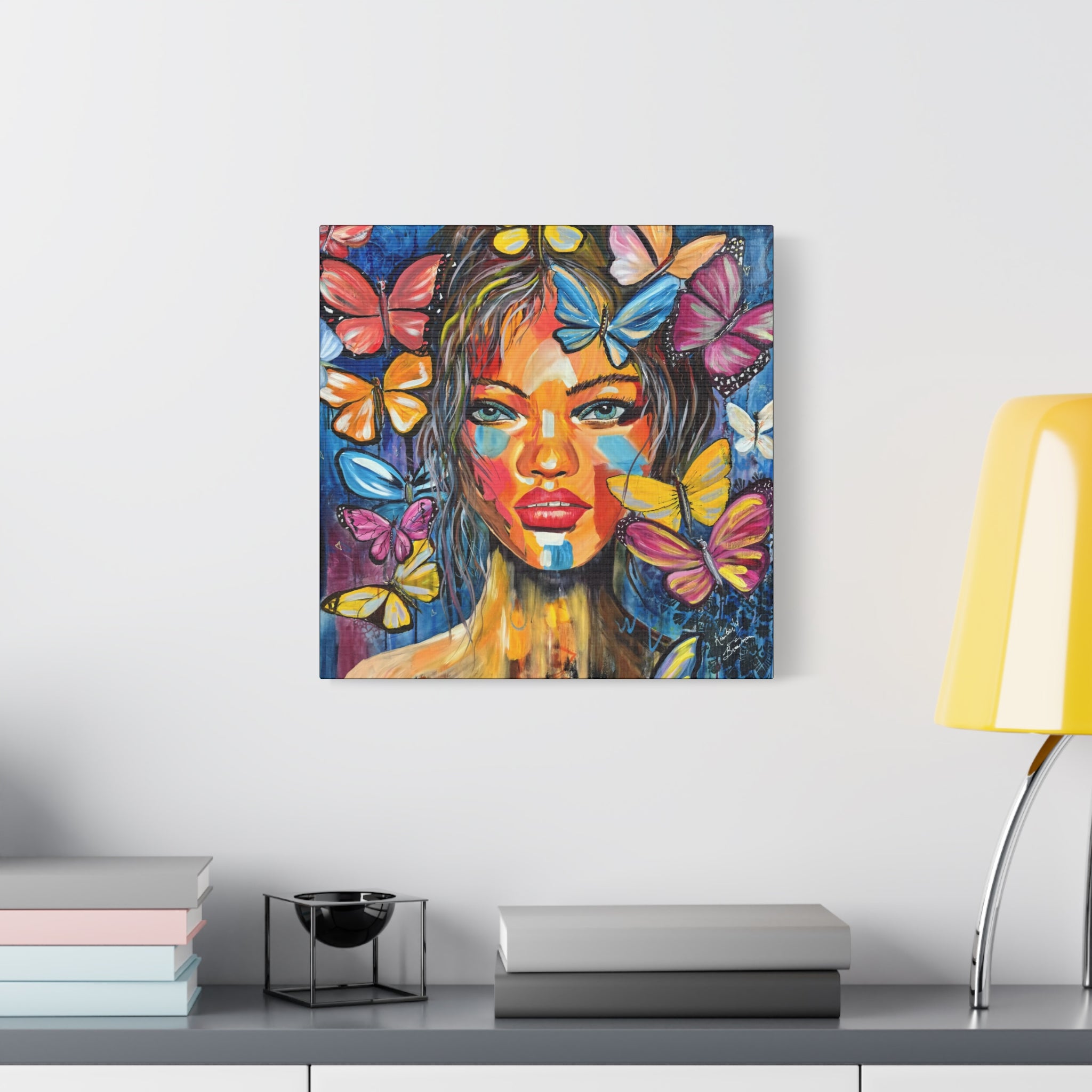 Canvas Print - Butterfly Transformation Portrait