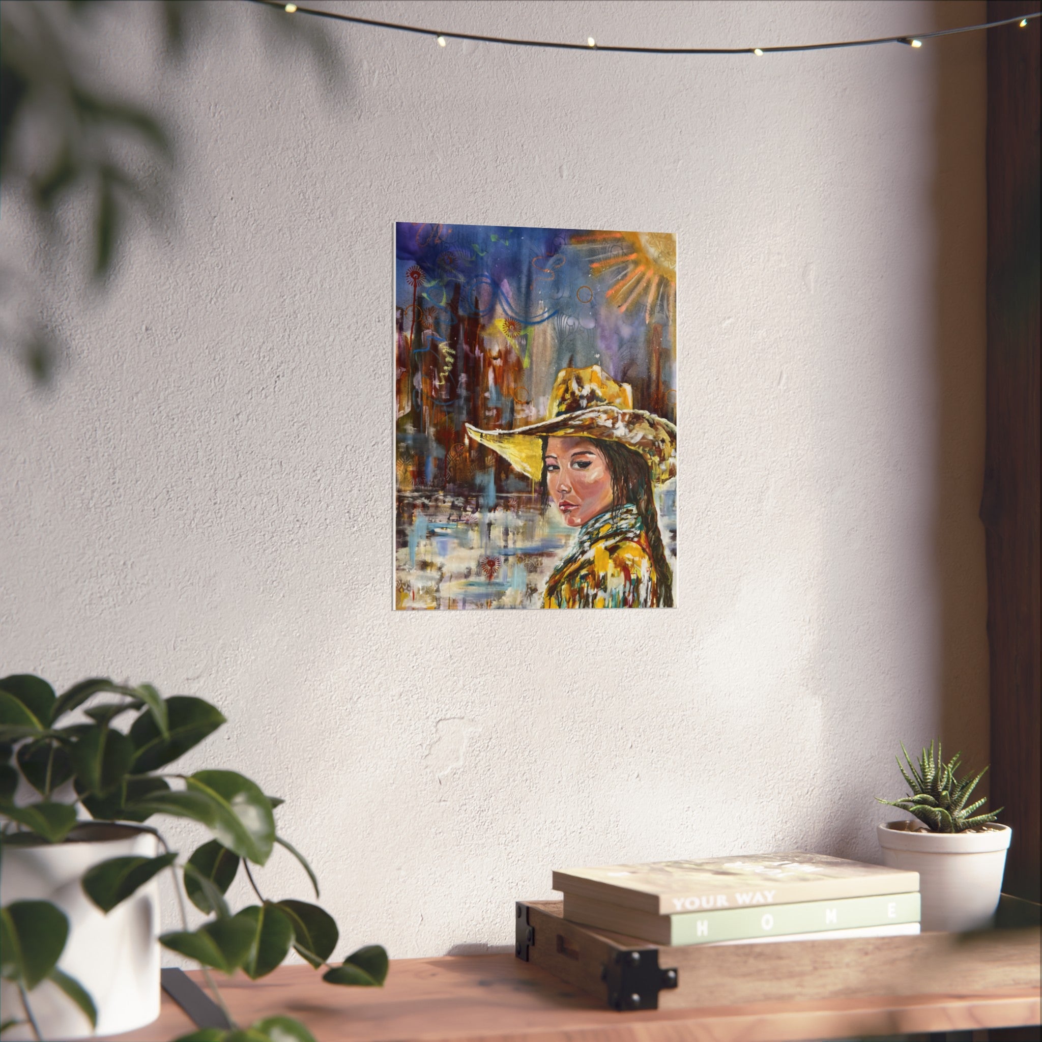"Southwestern Desert Girl" Fine Art Giclée Print